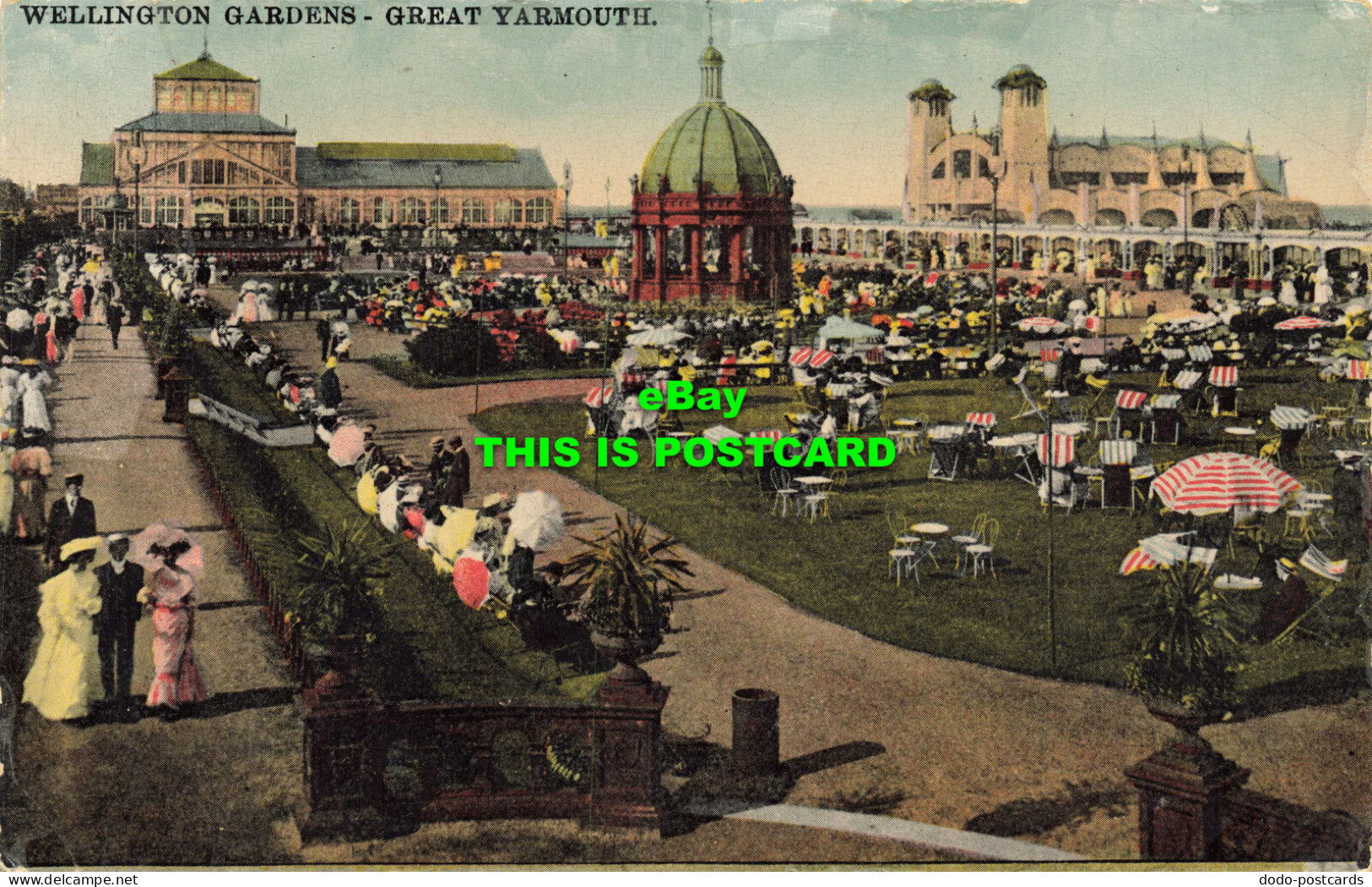 R586547 Great Yarmouth. Wellington Gardens. 1921 - Monde