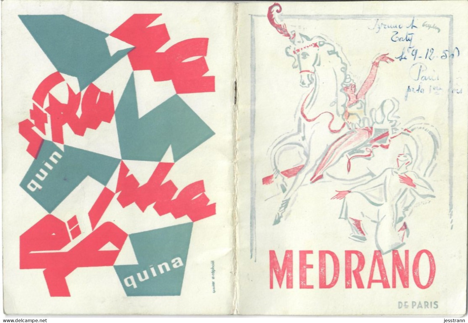 CIRQUE MEDRANO- PROGRAMME SAISON 1956/57- 36 PAGES- COMPLET- RARE - Programme