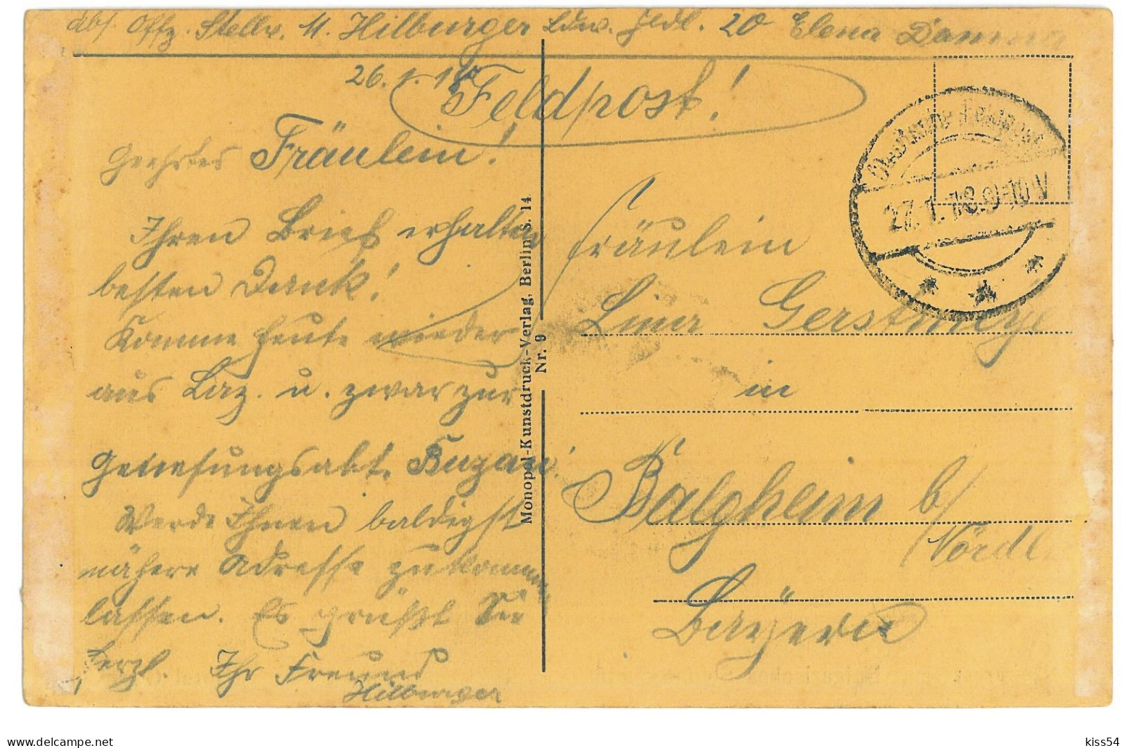 RO 91 - 21222 BUCURESTI, Hotel Capsa, Romania - Old Postcard, CENSOR - Used - 1918 - Rumania