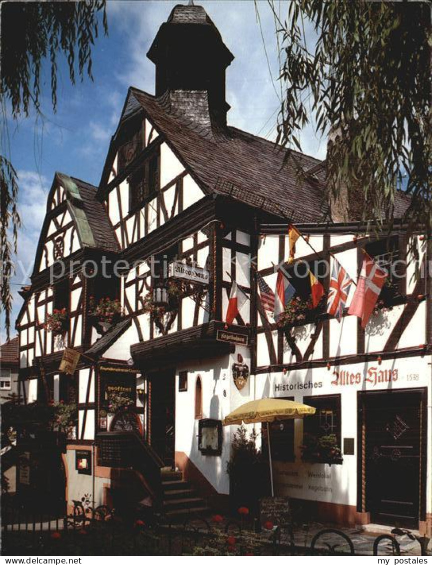 72600468 Assmannshausen Historisches Altes Haus Fachwerkhaus Weinrestaurant Hote - Ruedesheim A. Rh.