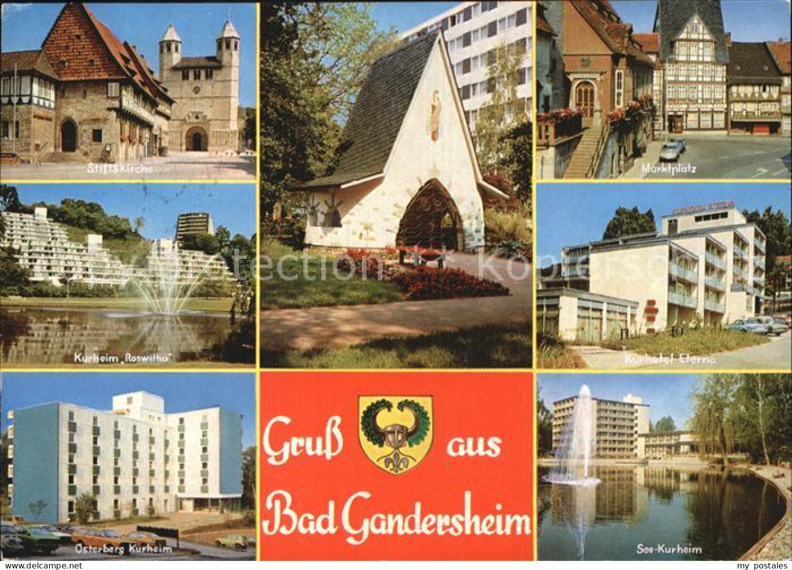 72600437 Bad Gandersheim Stiftskirche Kurheim Marktplatz Kurhotel See Kapelle Ba - Bad Gandersheim