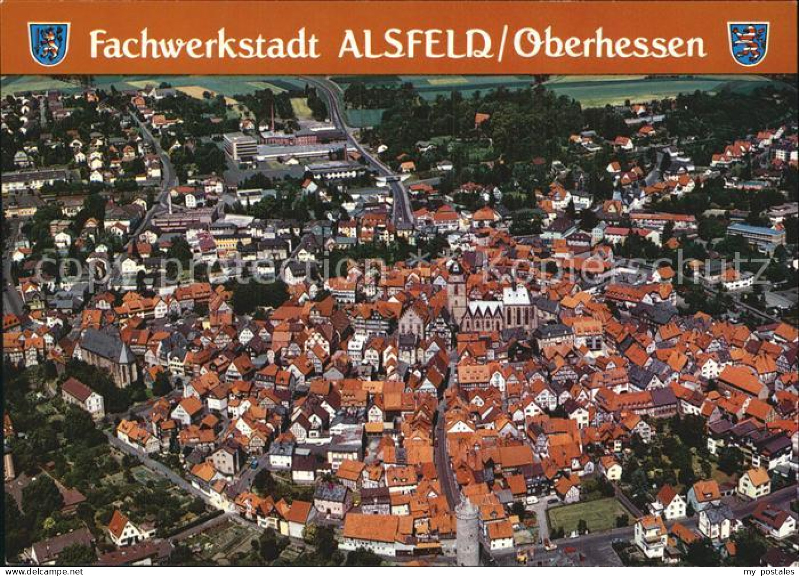 72600349 Alsfeld Altstadt Fachwerkstadt Fliegeraufnahme Alsfeld - Alsfeld