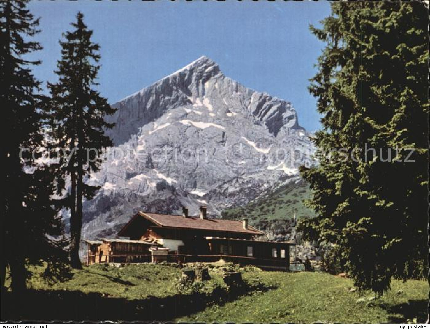 72599810 Garmisch-Partenkirchen Kreuzalm Gegen Alpspitze Wettersteingebirge Hube - Garmisch-Partenkirchen