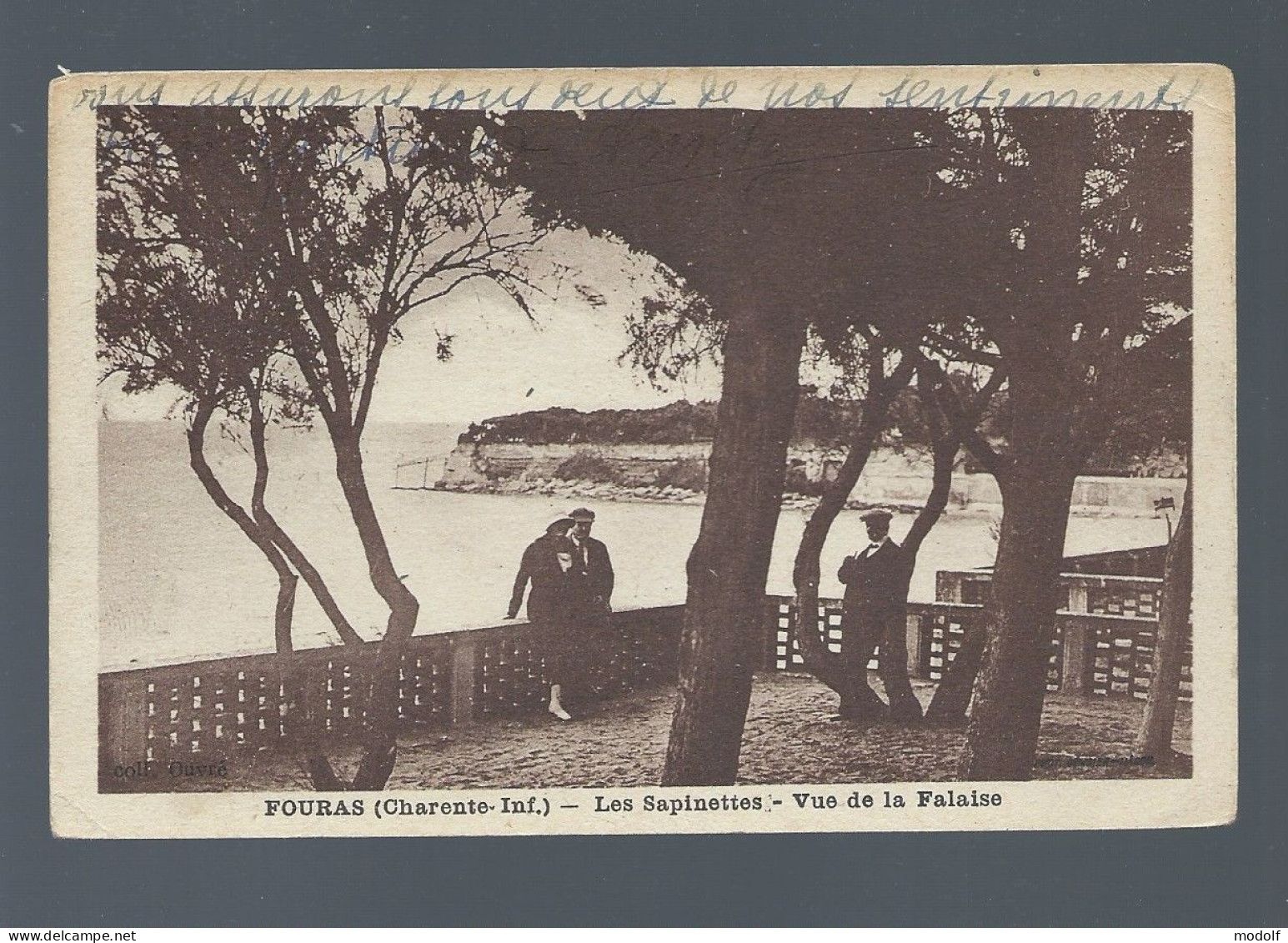 CPA - 17 - Fouras - Les Sapinettes - Vue De La Falaise - Animée - Circulée En 1932 - Fouras-les-Bains