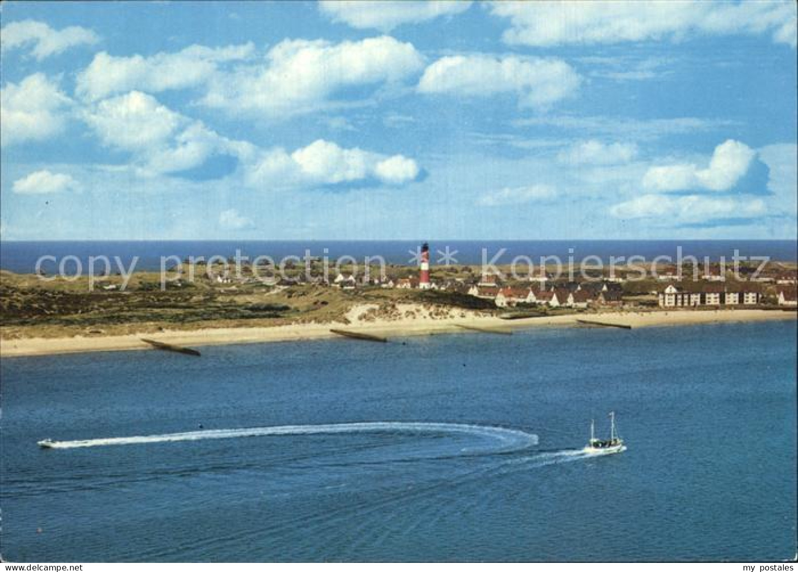 72599597 Hoernum Sylt Fliegeraufnahme Mit Strand Und Leuchtturm Hoernum - Autres & Non Classés