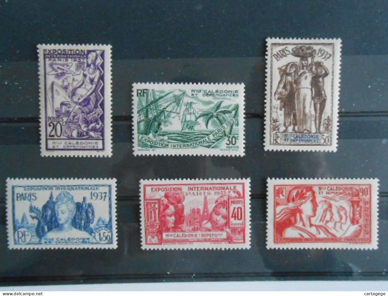 NOUVELLE-CALEDONIE YT 166/171 EXPOSITION COLONIALE DE PARIS* - Unused Stamps