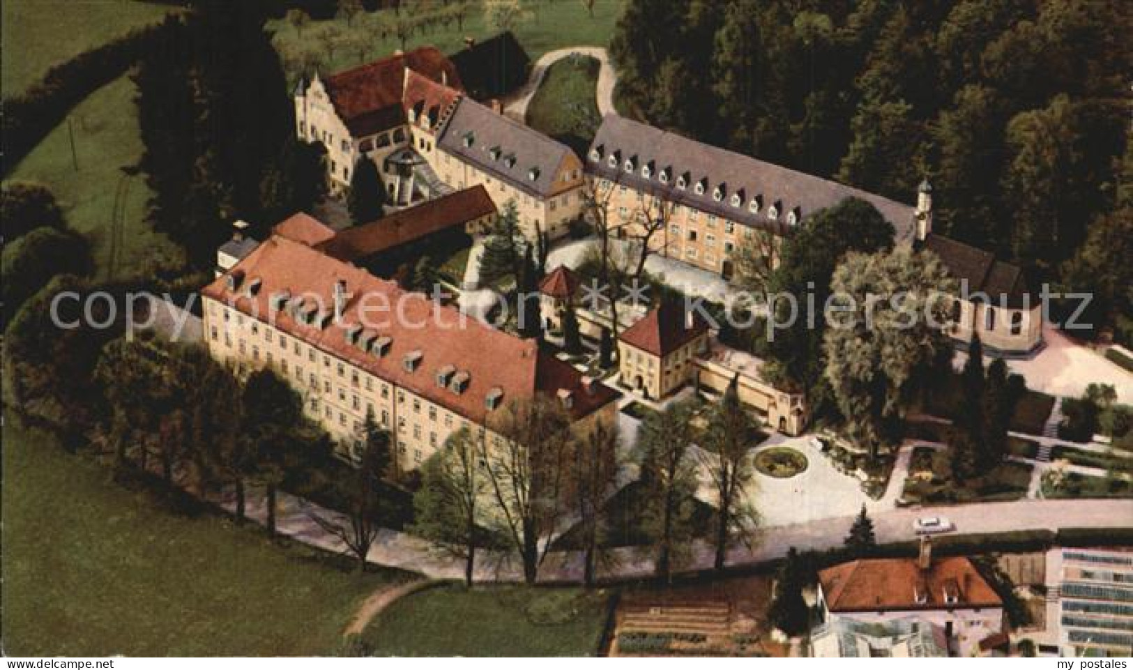 72598810 Krumbad Fliegeraufnahme Sanatorium Krumbach (Schwaben) - Autres & Non Classés