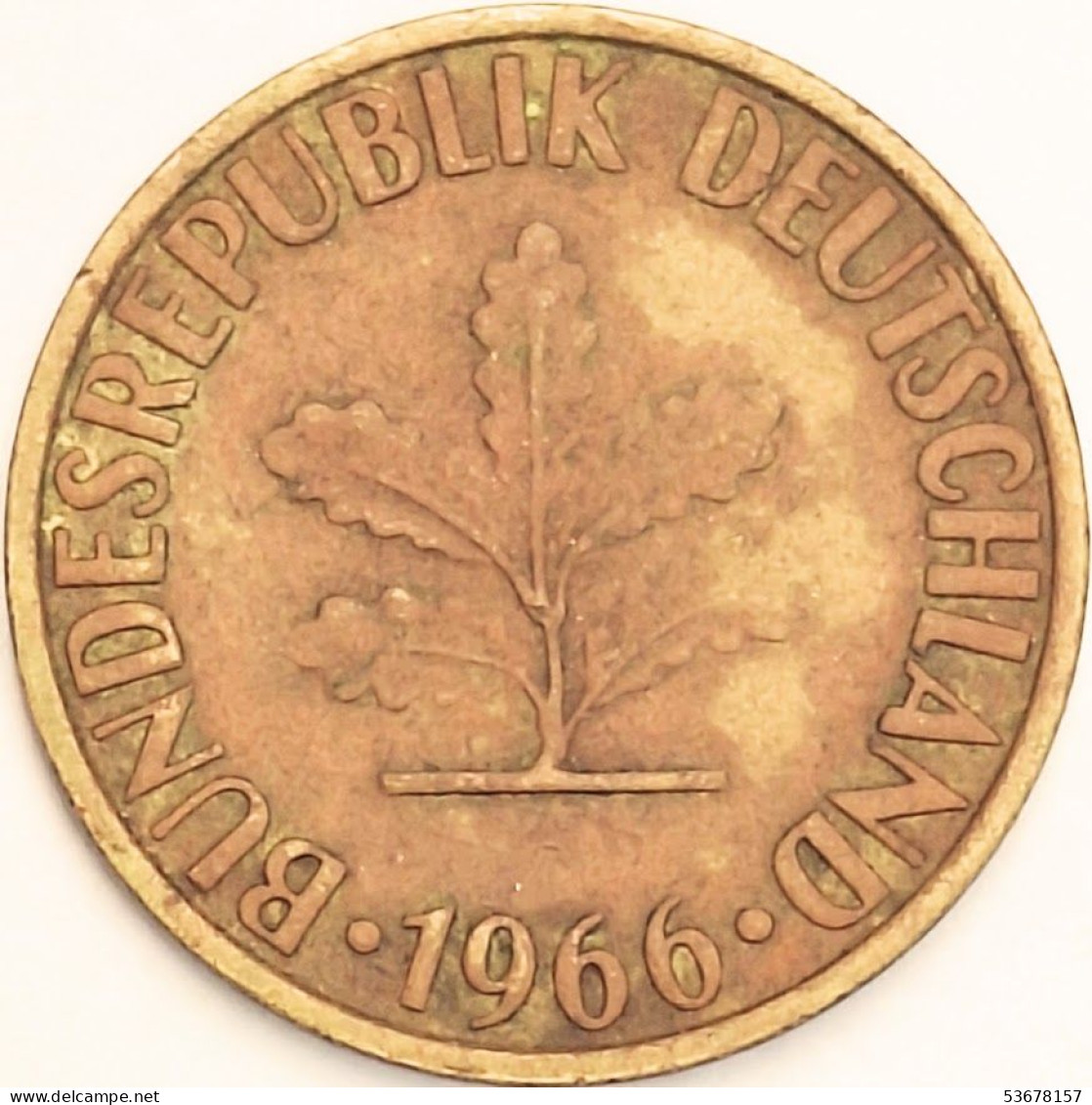 Germany Federal Republic - 10 Pfennig 1966 G, KM# 108 (#4630) - 10 Pfennig