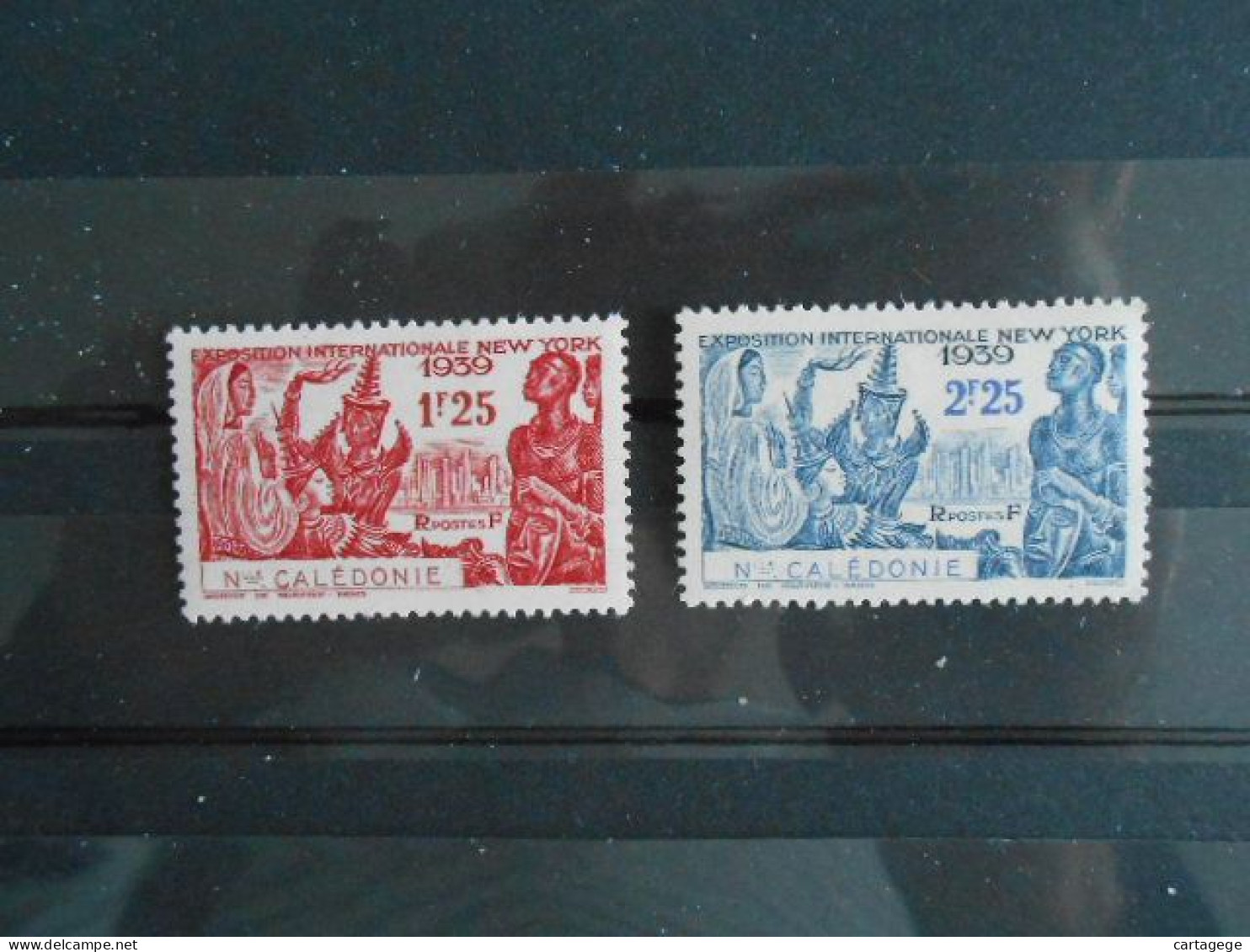 NOUVELLE-CALEDONIE YT 173/174 EXPOSITION DE NEW-YORK* - Unused Stamps