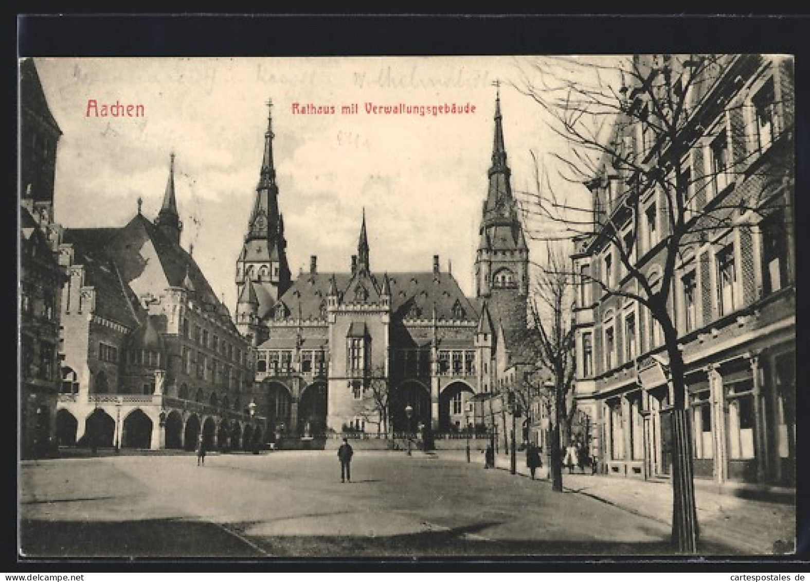 AK Aachen, Rathaus Mit Verwaltungsgebäude  - Aachen