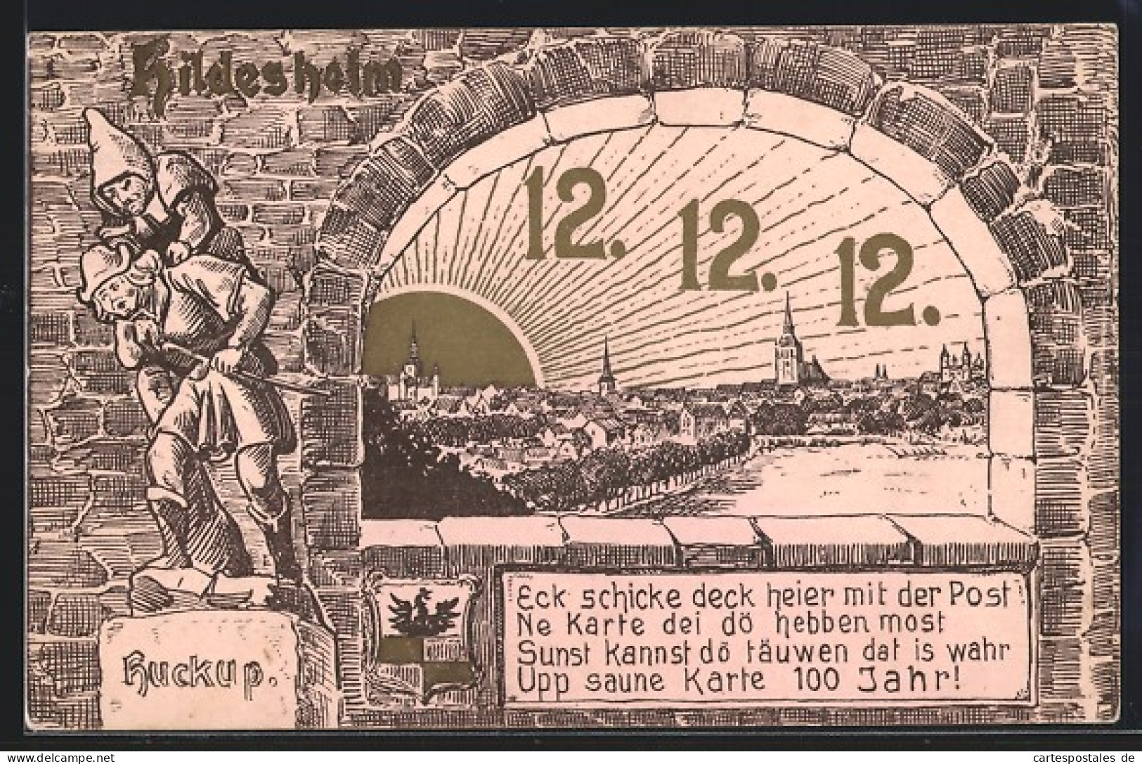 AK Hildesheim, Aufgehende Sonne über Der Stadt Mit Dem Anstronomischen Datum Des 12.12.12  - Astronomie