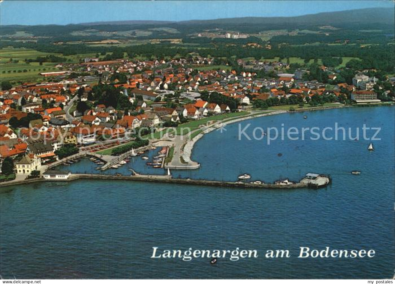 72598482 Langenargen Bodensee Fliegeraufnahme Mit Uferpromenade Langenargen - Langenargen