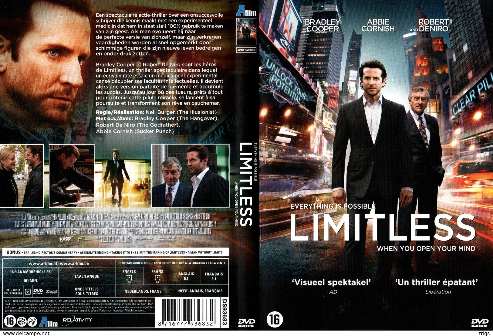 DVD - Limitless - Action, Adventure