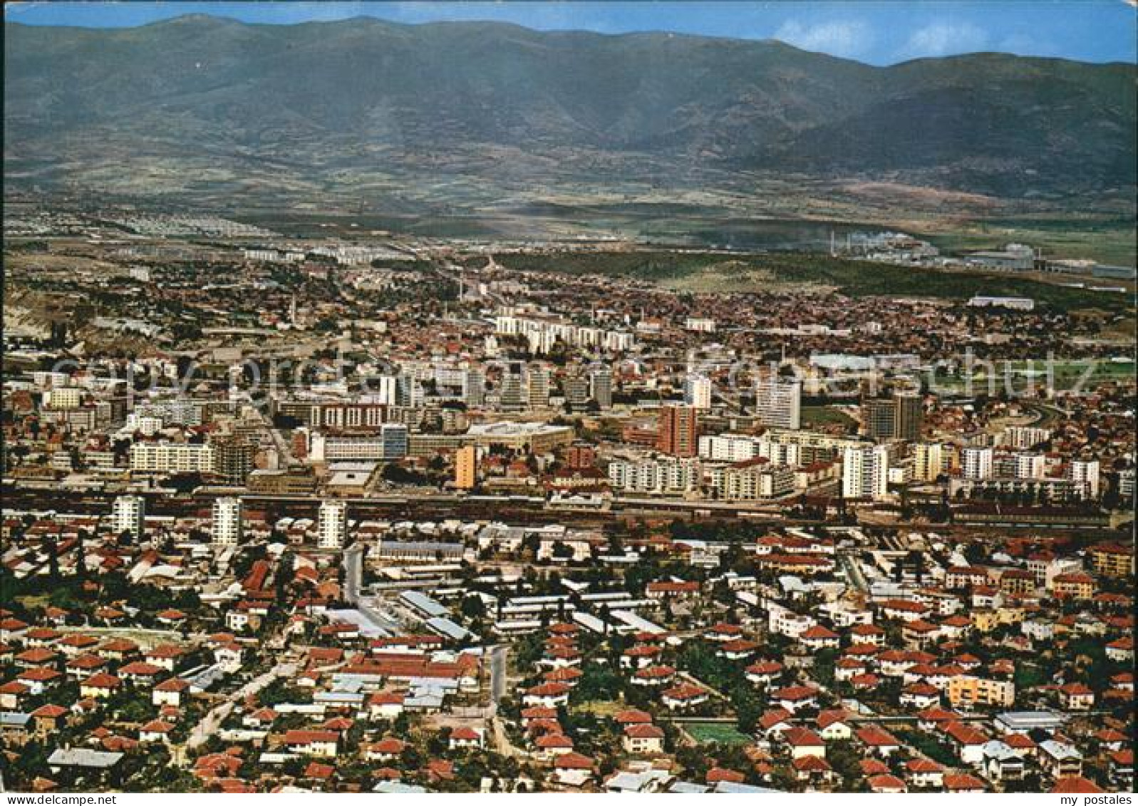 72598290 Skopje Skoplje Fliegeraufnahme Ueskueb Uskub - Macedonia Del Norte
