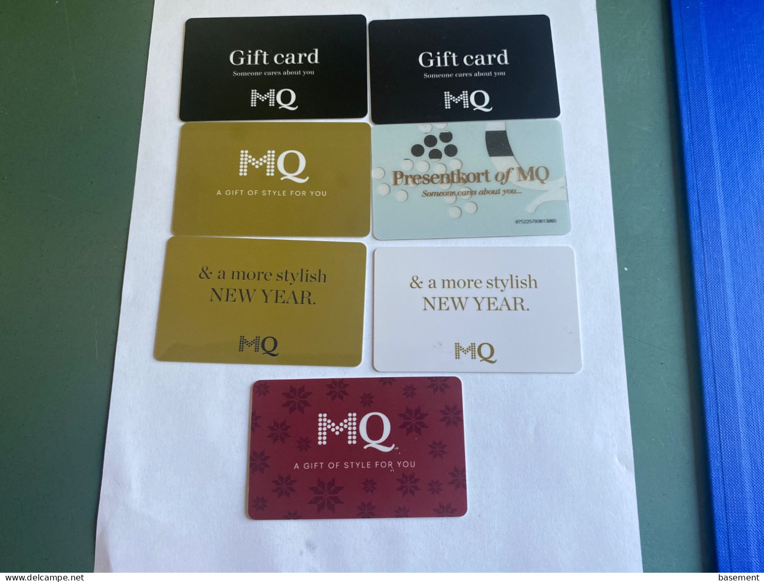 - 5 - Sweden Gift Cards MQ 7 Different Cards - Gift Cards