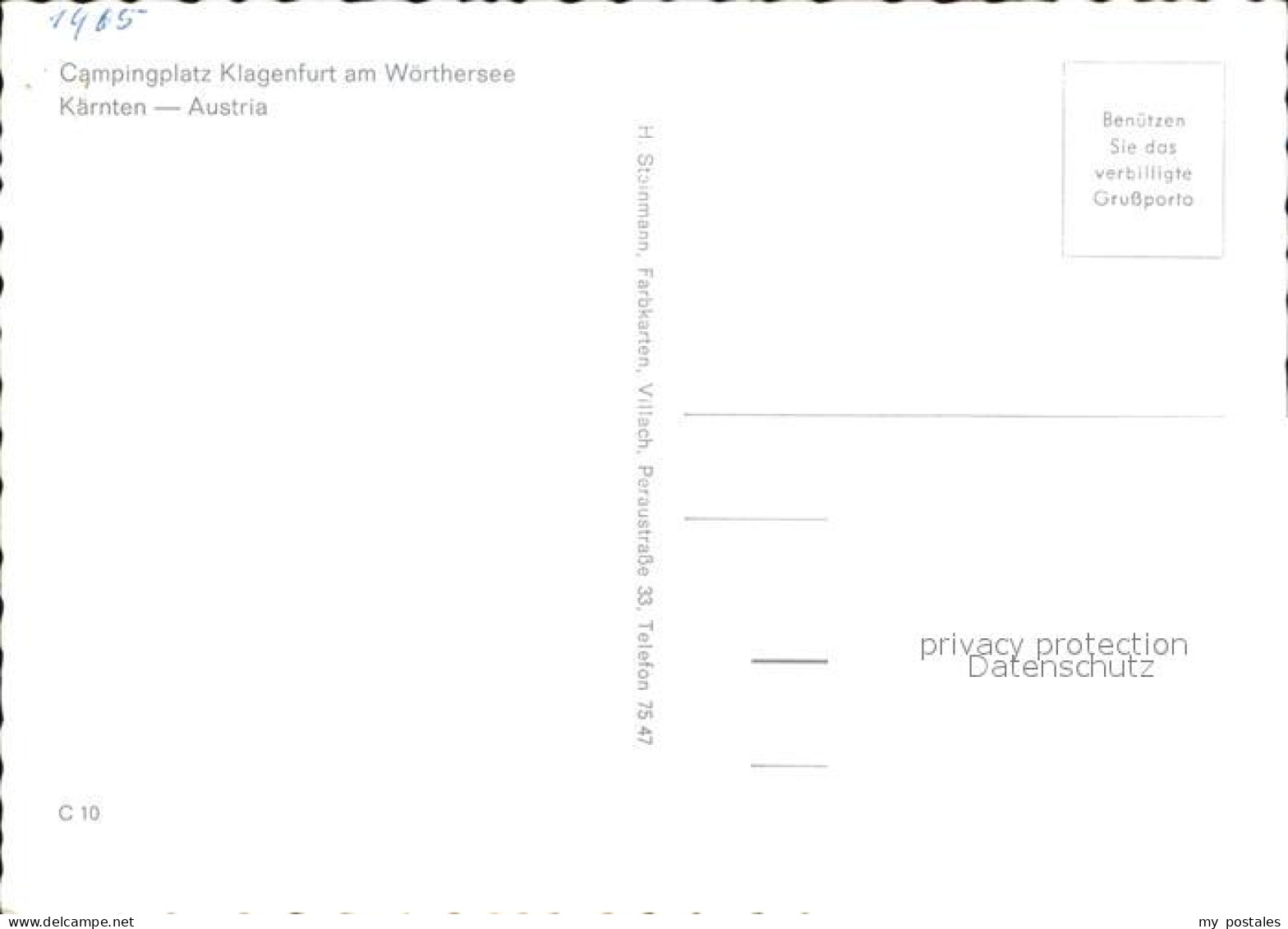 72598203 Klagenfurt Woerthersee Fliegeraufnahme Camping Und See  - Andere & Zonder Classificatie