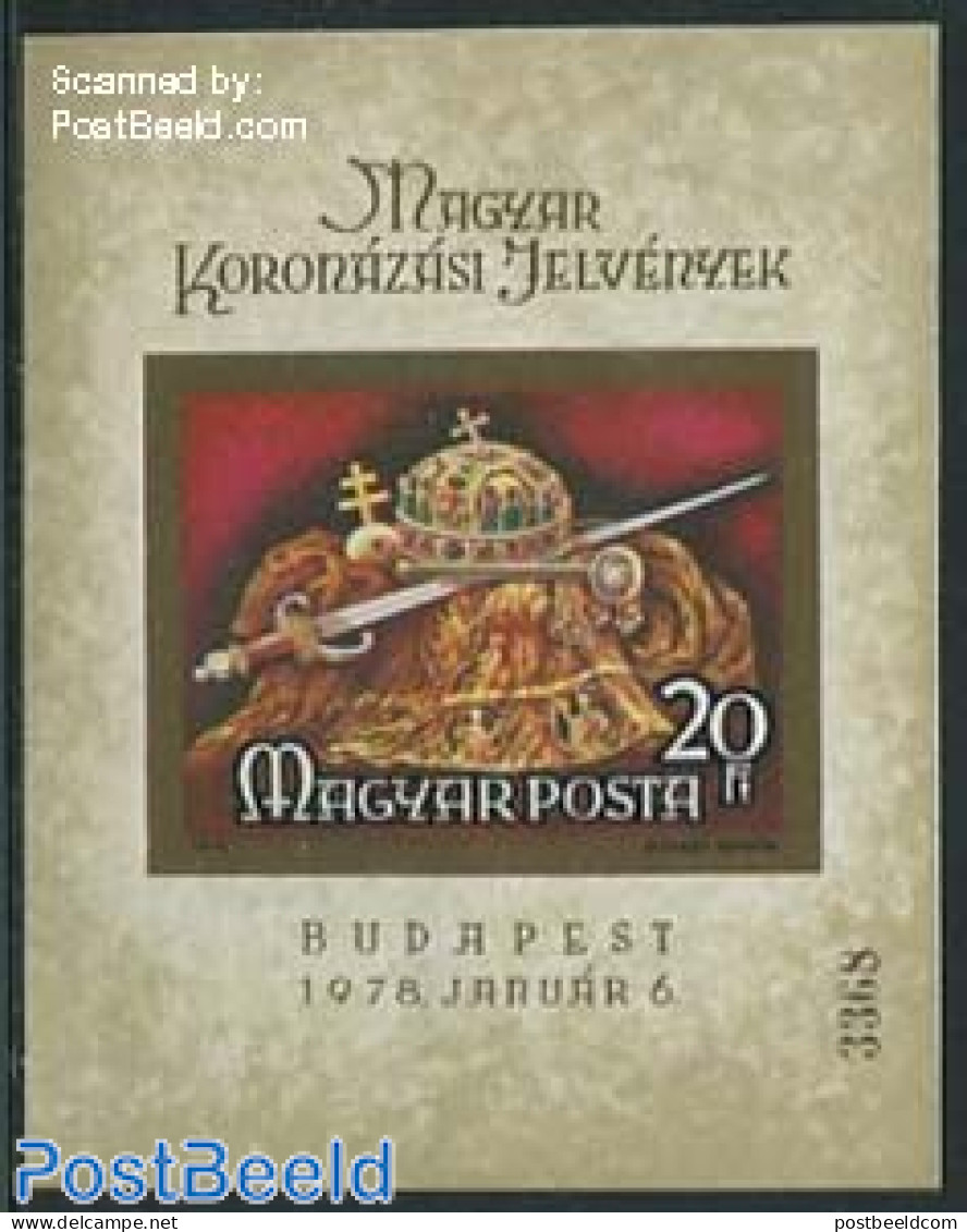 Hungary 1978 Royalty S/s Imperforated, Mint NH, History - Kings & Queens (Royalty) - Unused Stamps