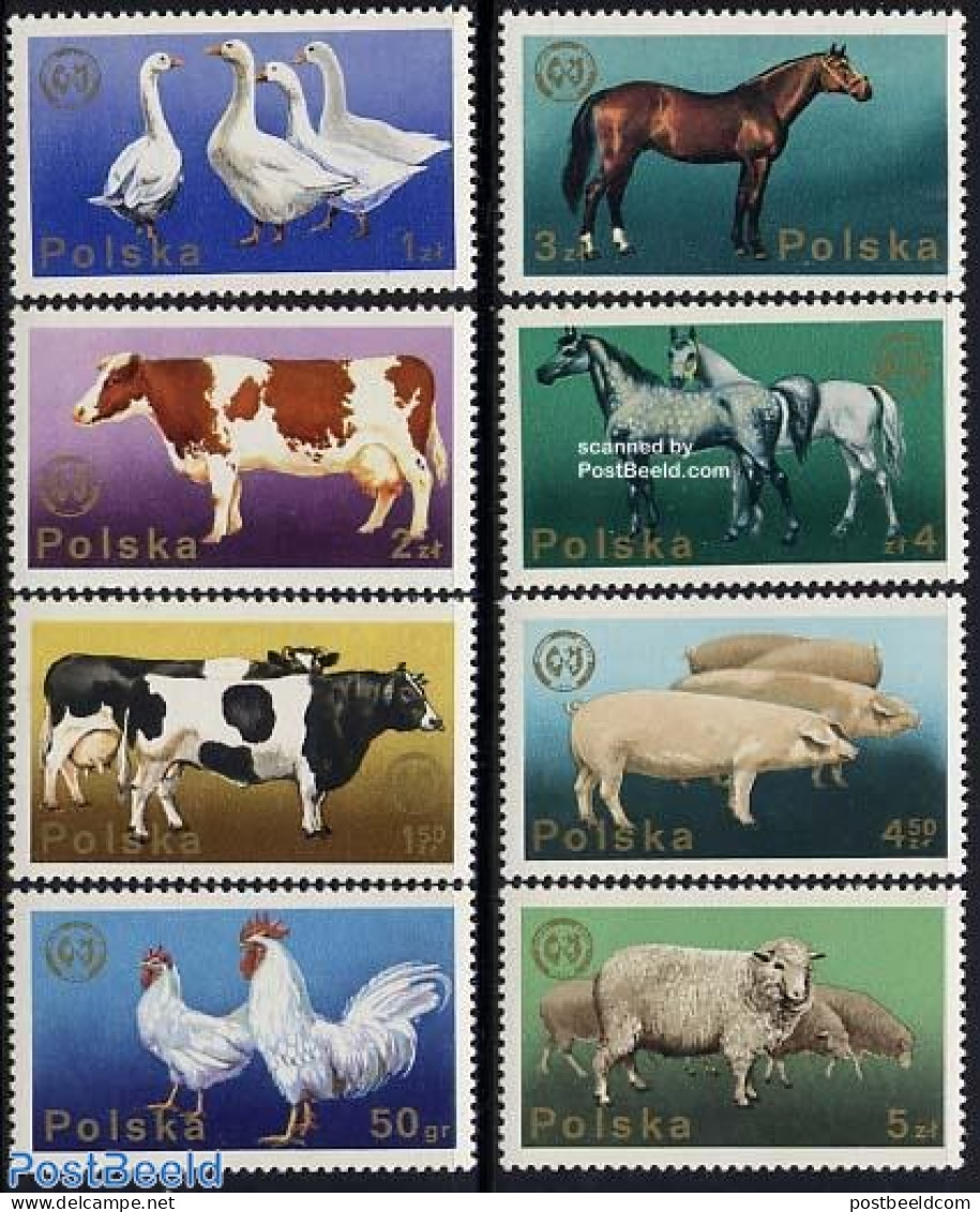 Poland 1975 European Animal Congress 8v, Mint NH, History - Nature - Europa Hang-on Issues - Animals (others & Mixed) .. - Neufs