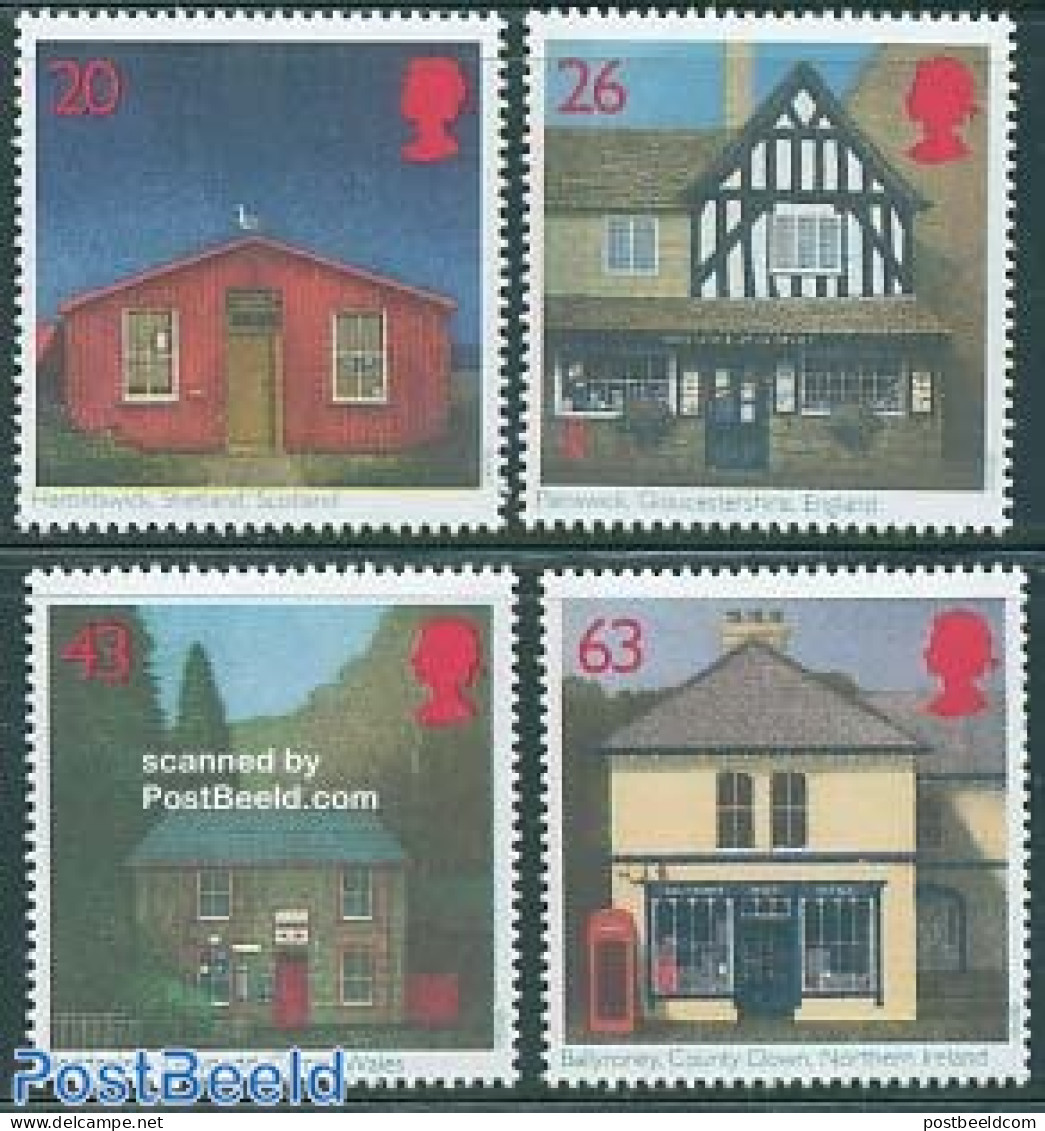 Great Britain 1997 Post Offices 4v, Mint NH, Mail Boxes - Post - Art - Architecture - Autres & Non Classés