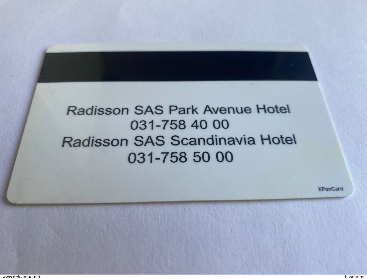 1:067 - Hotel KeyCard SAS Radisson Park Avenue Hotel - Cartes D'hotel