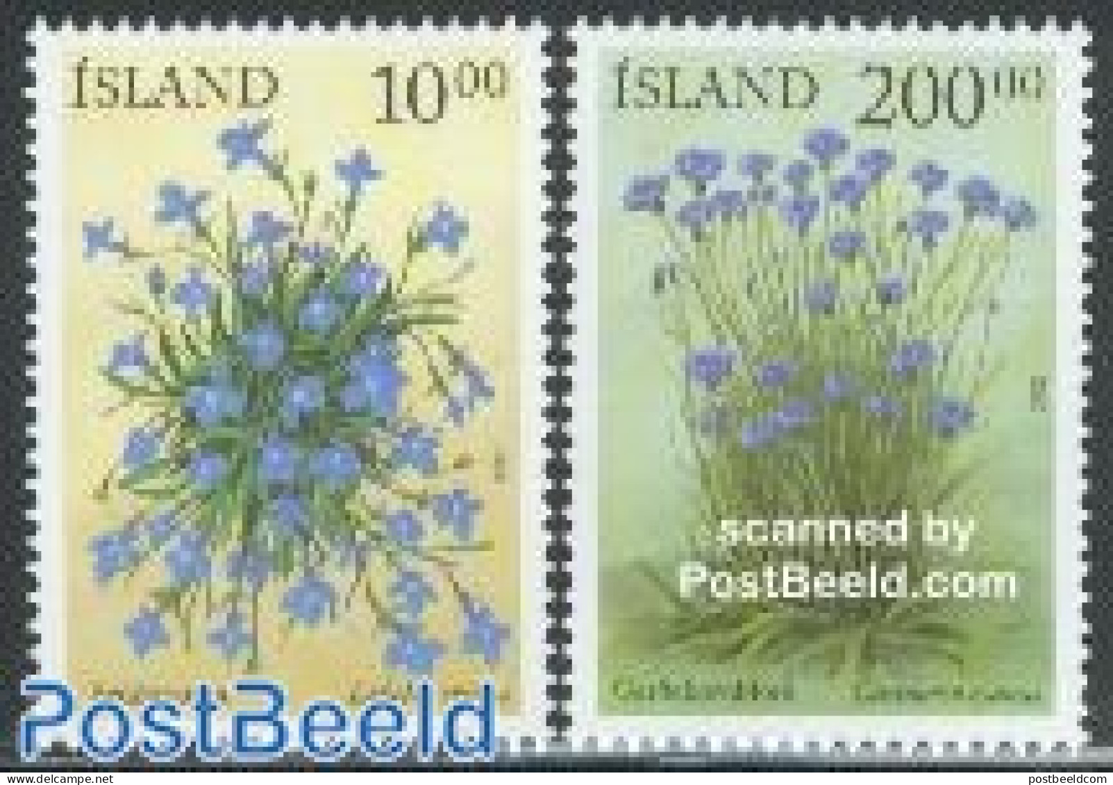 Iceland 2002 Flowers 2v, Mint NH, Nature - Flowers & Plants - Unused Stamps