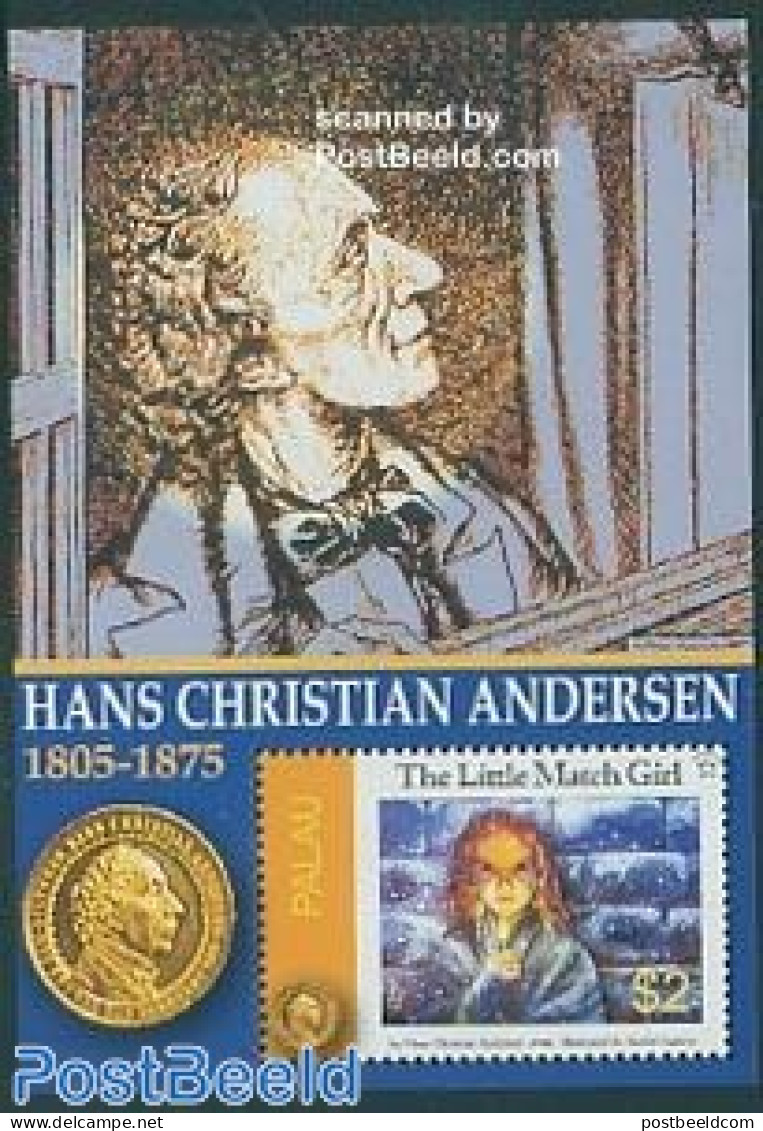 Palau 2005 H.C. Andersen S/s, Mint NH, Art - Authors - Fairytales - Writers