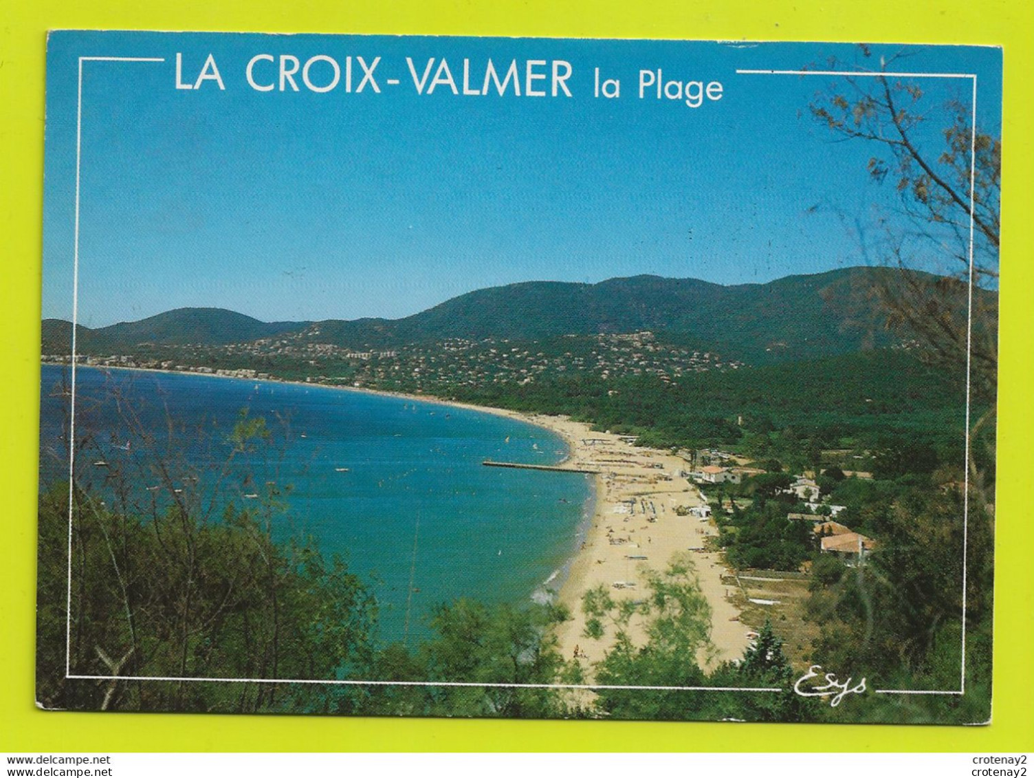 83 LA CROIX VALMER Vers Cavalaire Vue D'ensemble De La Plage En 1987 - Cavalaire-sur-Mer