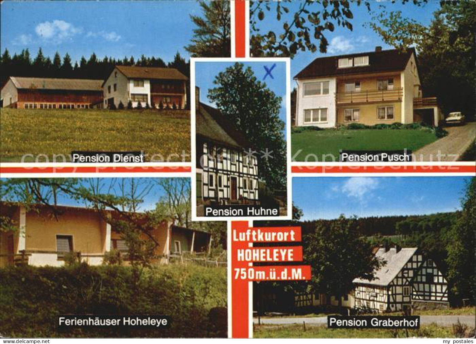 72597712 Hoheleye Pensionen Dienst Pusch Huhne Graberhof Hoheleye Hoheleye - Winterberg