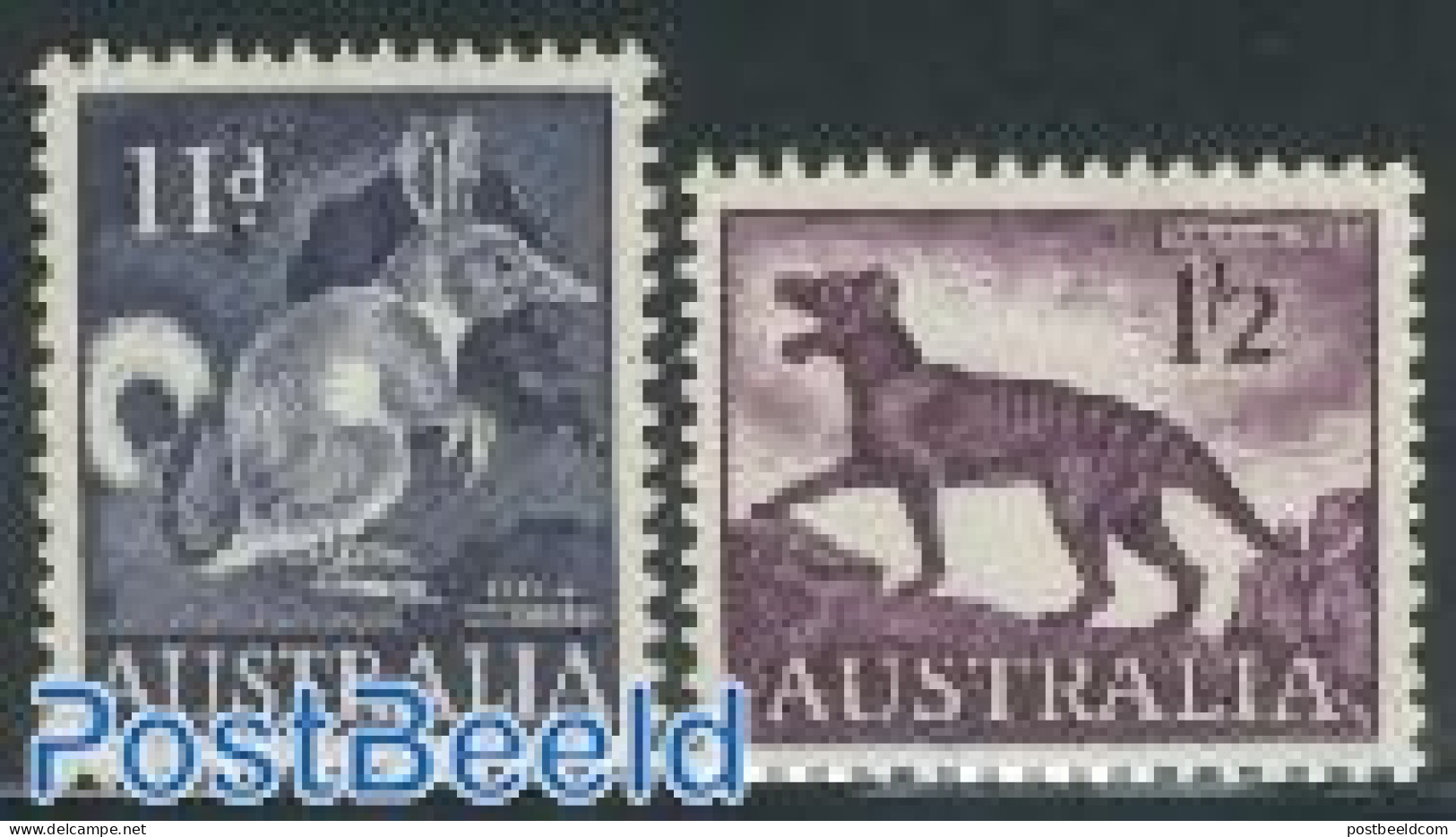 Australia 1961 Definitives 2v Phosphor, Mint NH, Nature - Animals (others & Mixed) - Wild Mammals - Neufs
