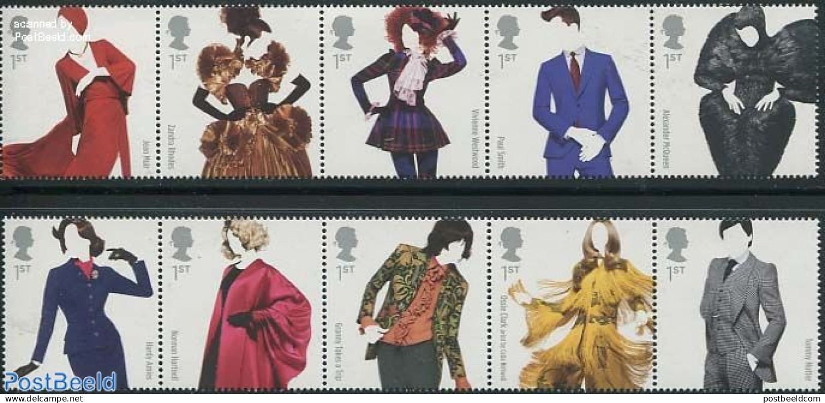 Great Britain 2012 Fashion 10v (2x [::::]), Mint NH, Art - Fashion - Ungebraucht