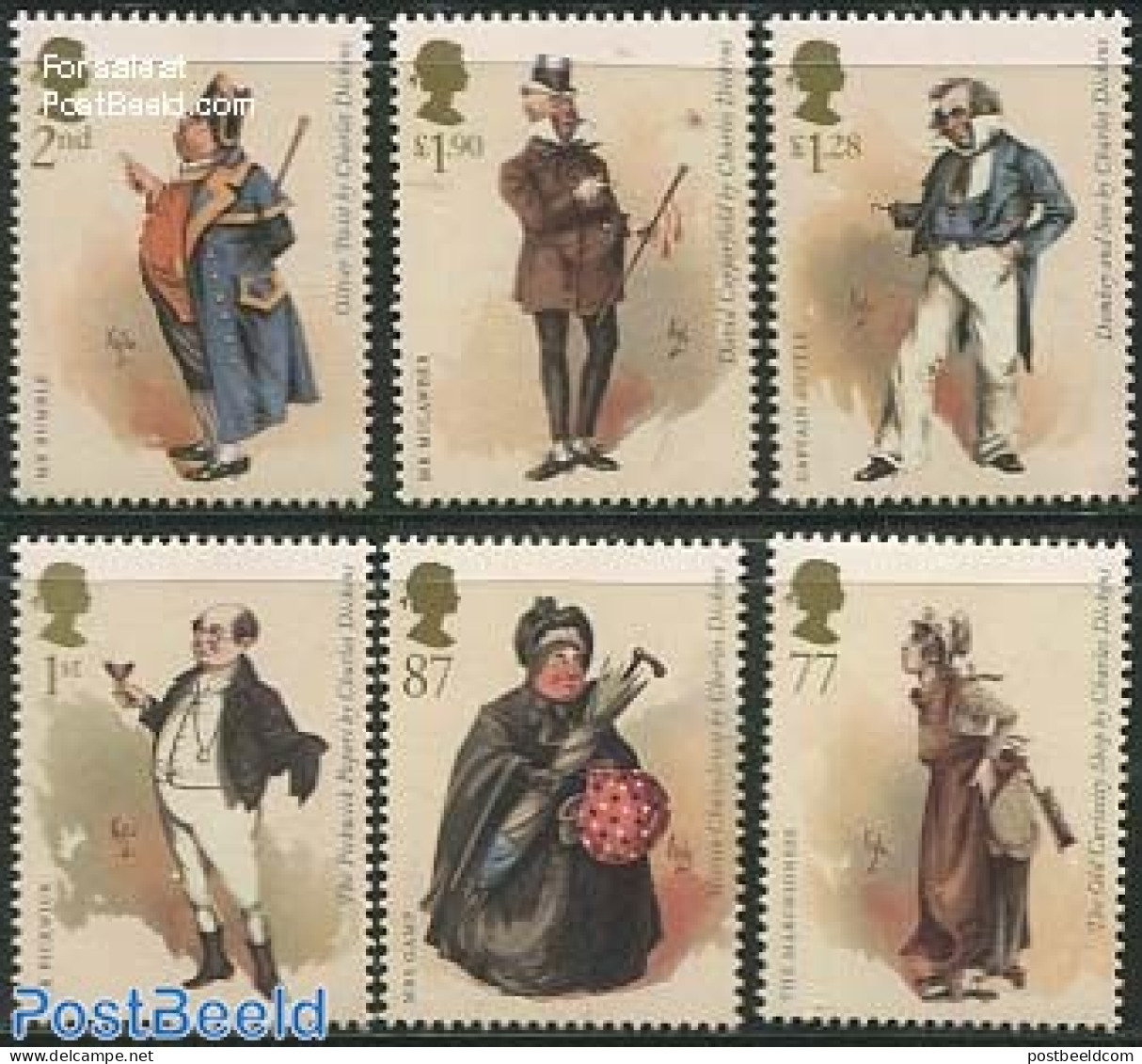 Great Britain 2012 Charles Dickens 6v, Mint NH, Art - Authors - Unused Stamps