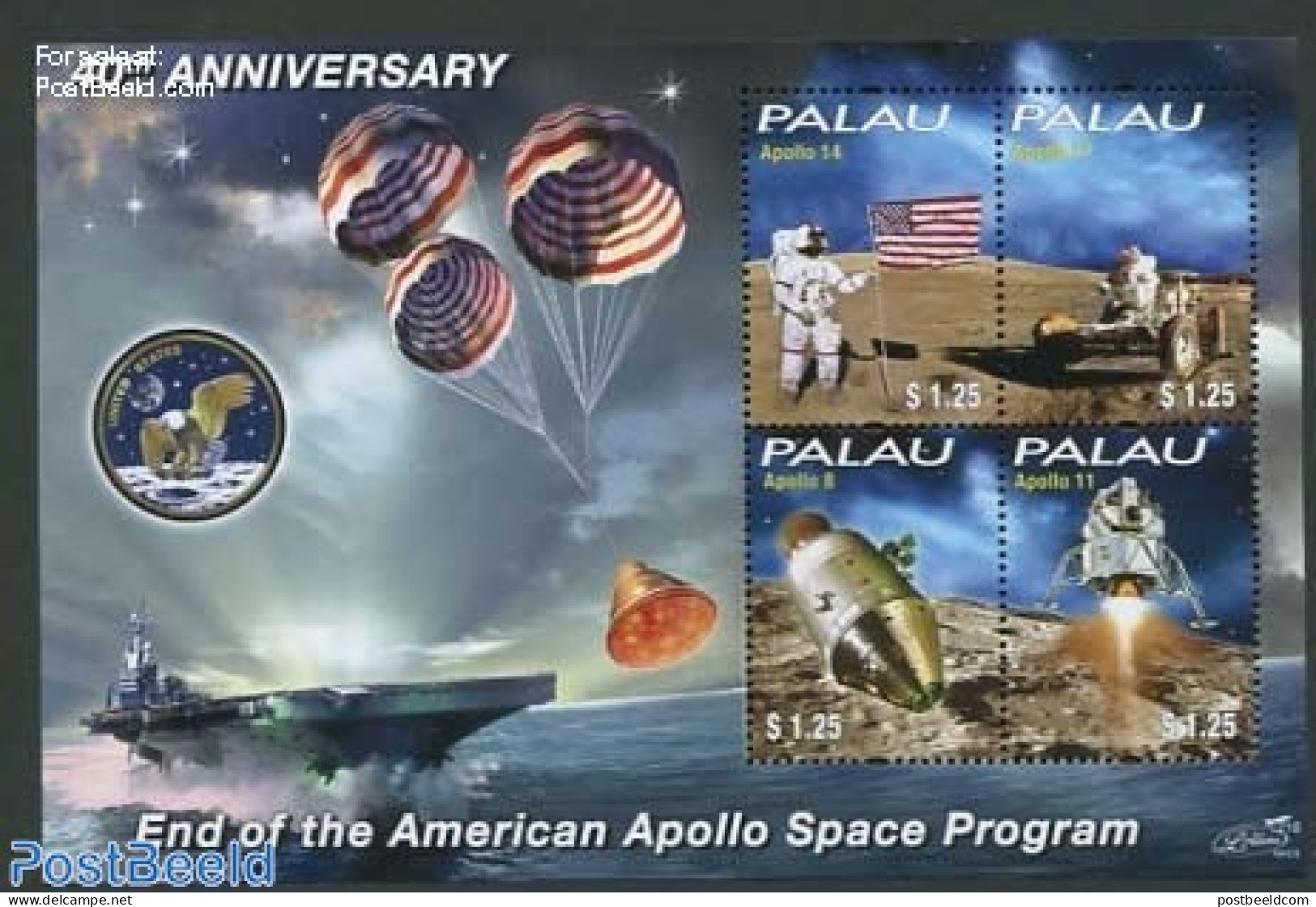 Palau 2012 Space Exploration 4v M/s, Mint NH, Transport - Space Exploration - Sonstige & Ohne Zuordnung