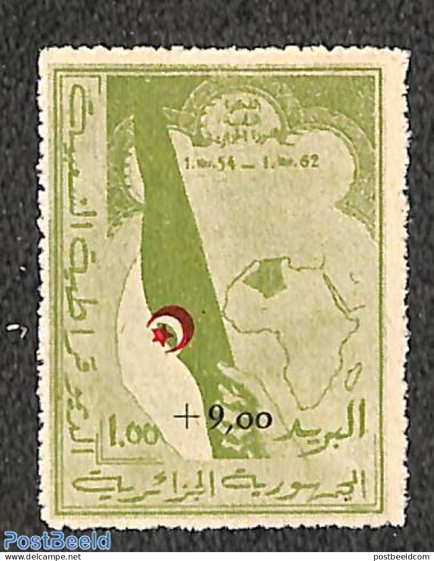 Algeria 1962 Algerian Revolution 1v, Mint NH, Various - Maps - Ungebraucht