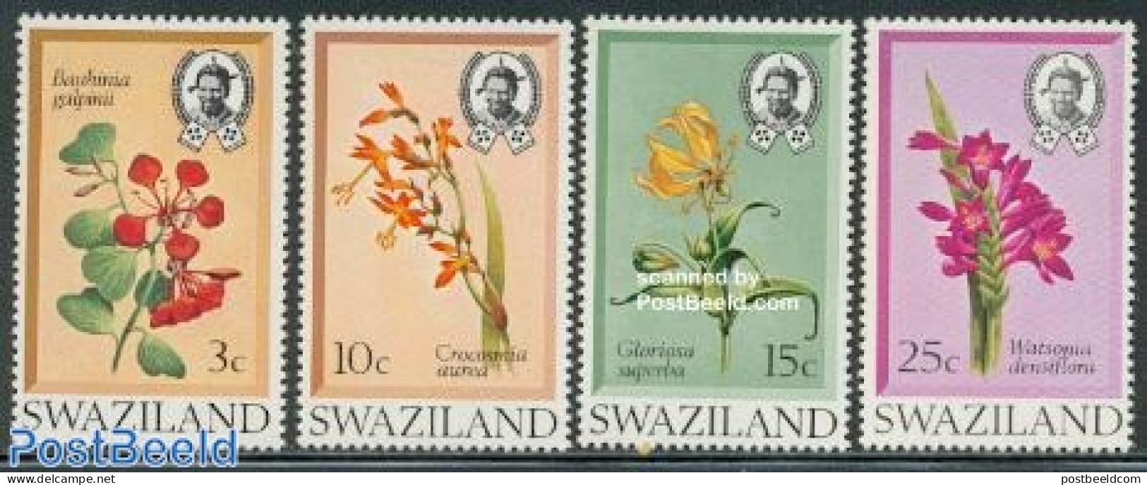 Eswatini/Swaziland 1971 Flowers 4v, Mint NH, Nature - Flowers & Plants - Swaziland (1968-...)