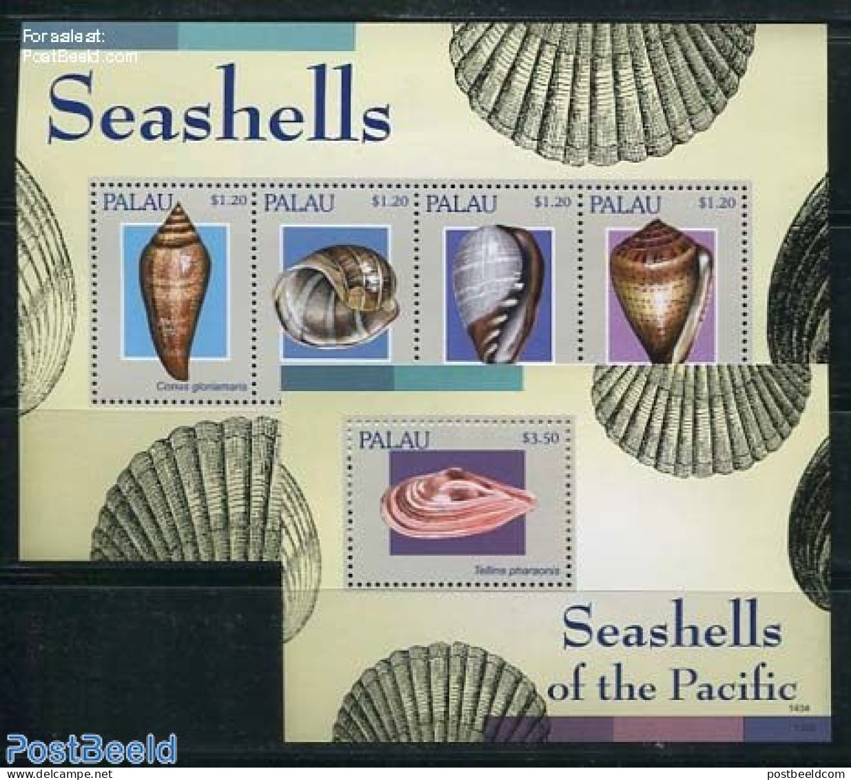 Palau 2013 Shells 2 S/s, Mint NH, Nature - Shells & Crustaceans - Vie Marine