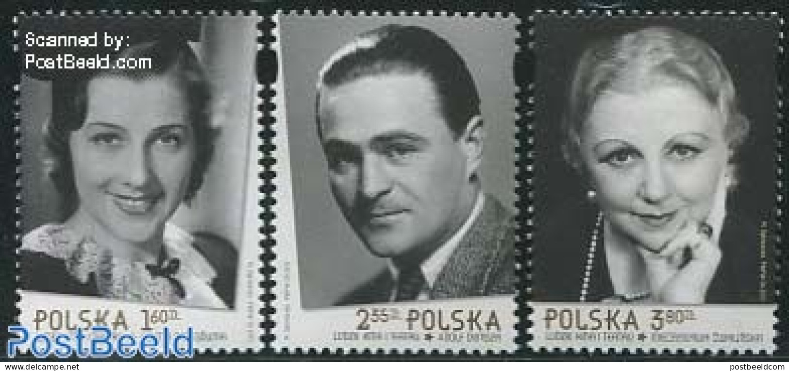 Poland 2013 Film Actors 3v, Mint NH, Performance Art - Movie Stars - Unused Stamps