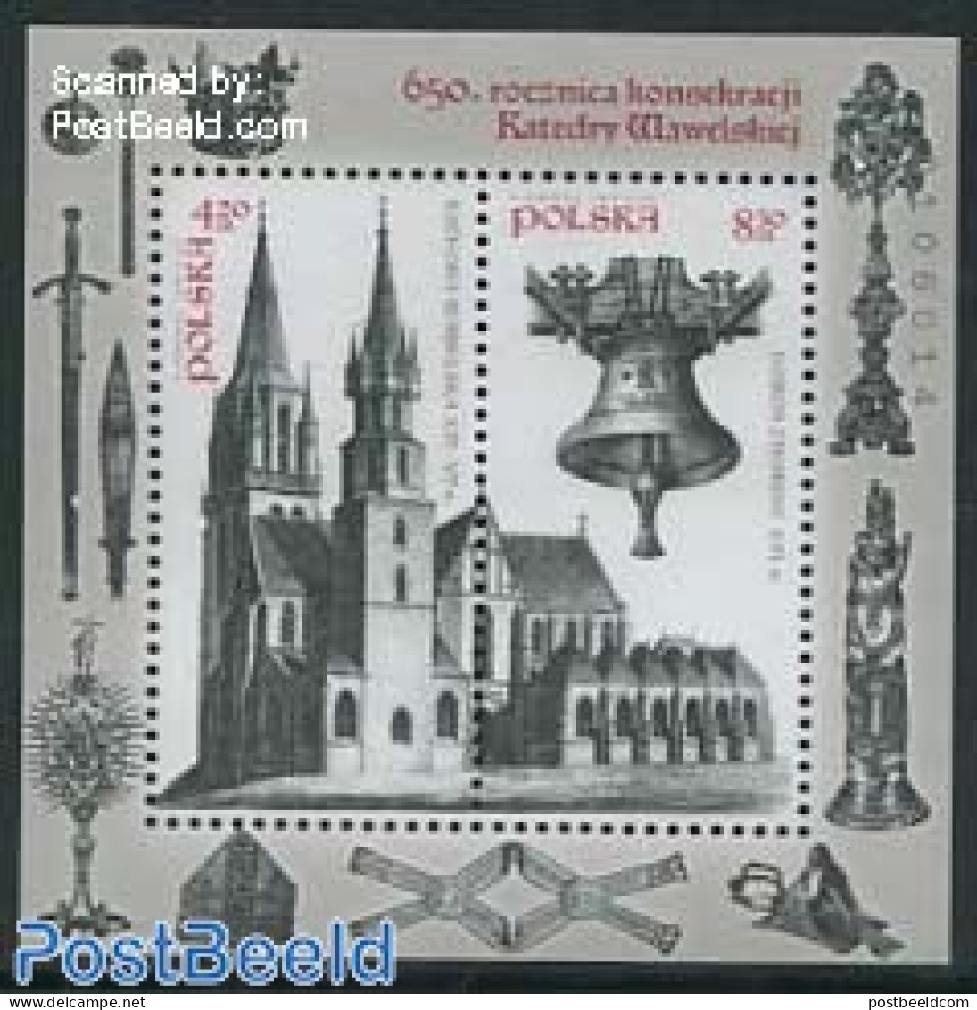 Poland 2014 Wawel Cathedral S/s, Mint NH, Religion - Churches, Temples, Mosques, Synagogues - Ungebraucht
