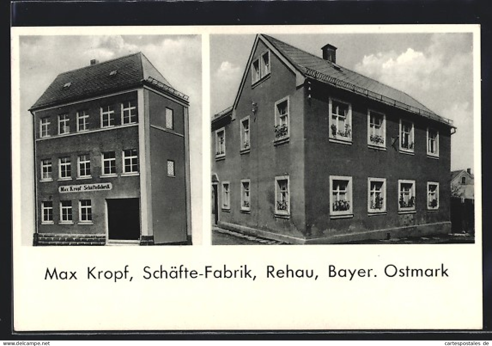 AK Rehau, Schäfte-Fabrik Max Kropf  - Rehau