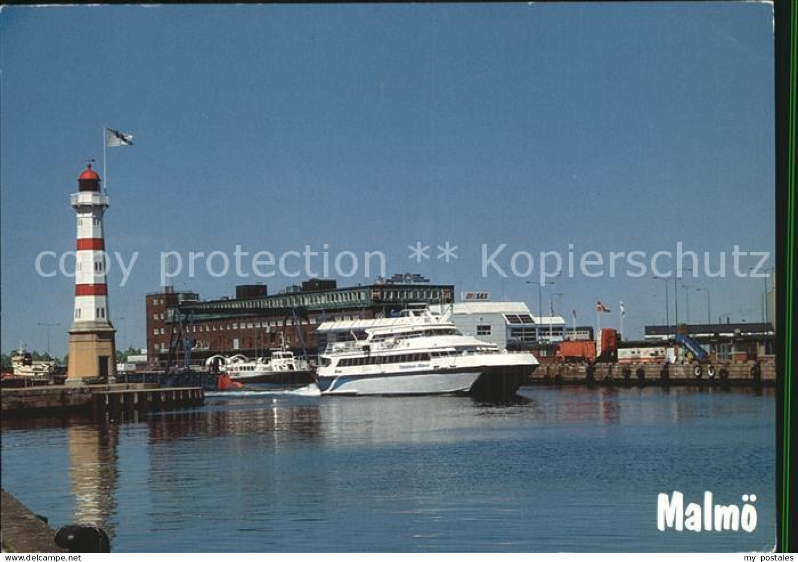 72597291 Malmoe Leuchtturm Hafen Motoryacht Malmoe - Suède