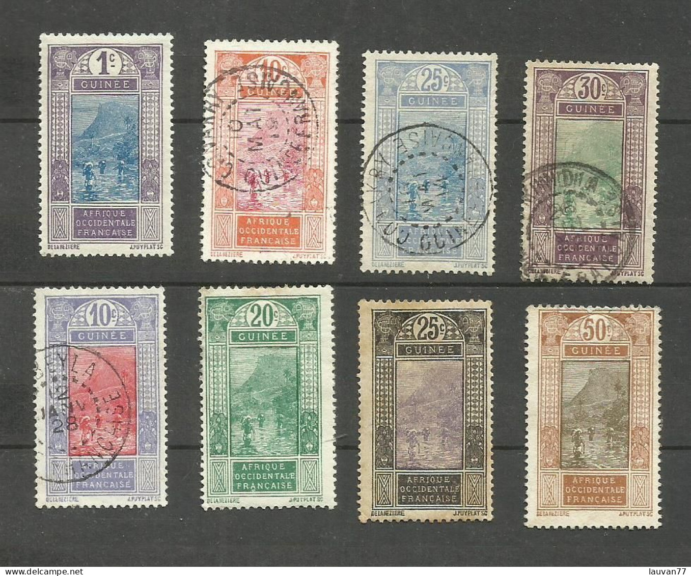 GUINEE N°63, 67, 70, 71, 86, 88, 89, 93 Cote 5.30€ - Used Stamps