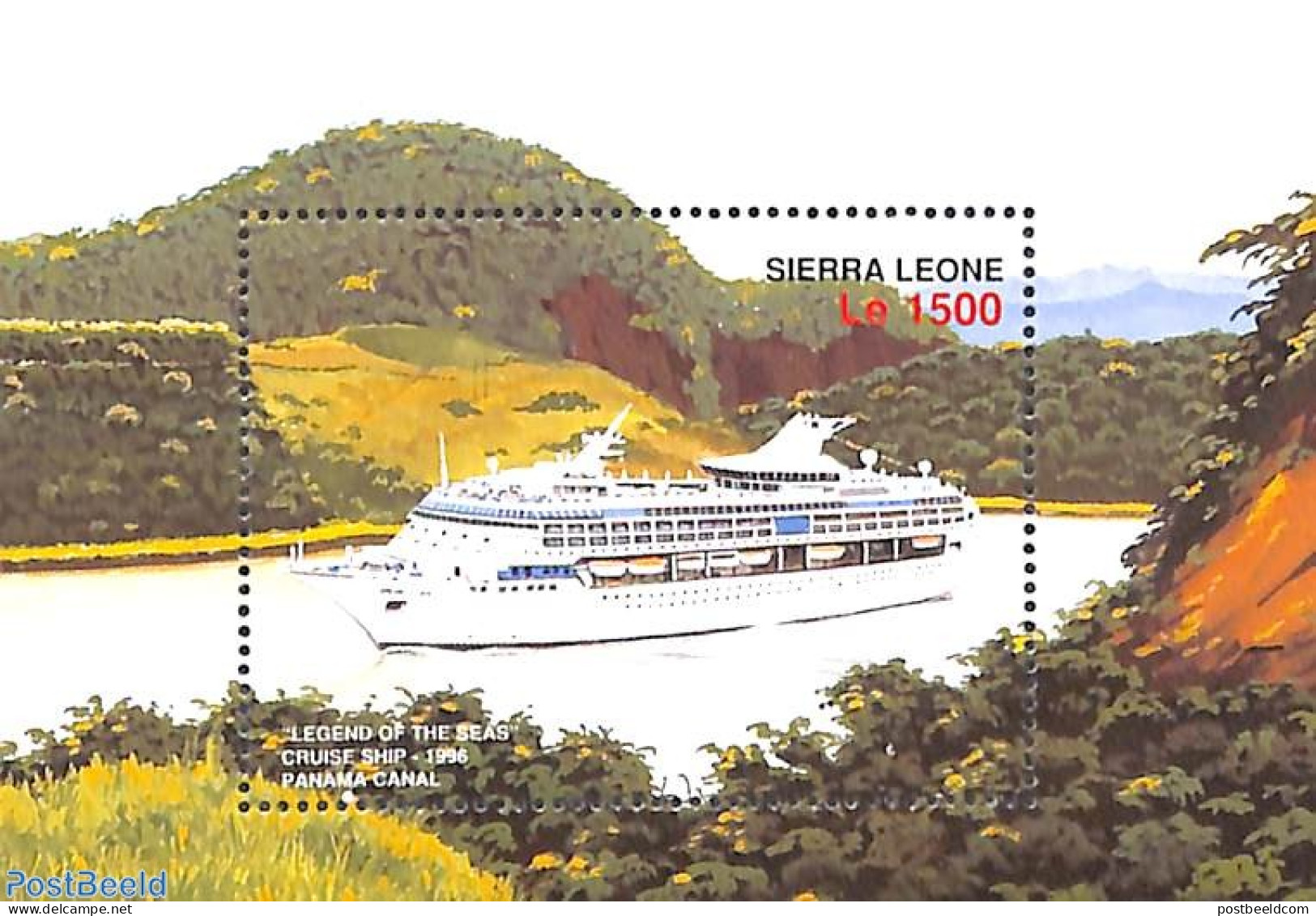 Sierra Leone 1996 Cruise Ship S/s, Mint NH, Transport - Ships And Boats - Bateaux