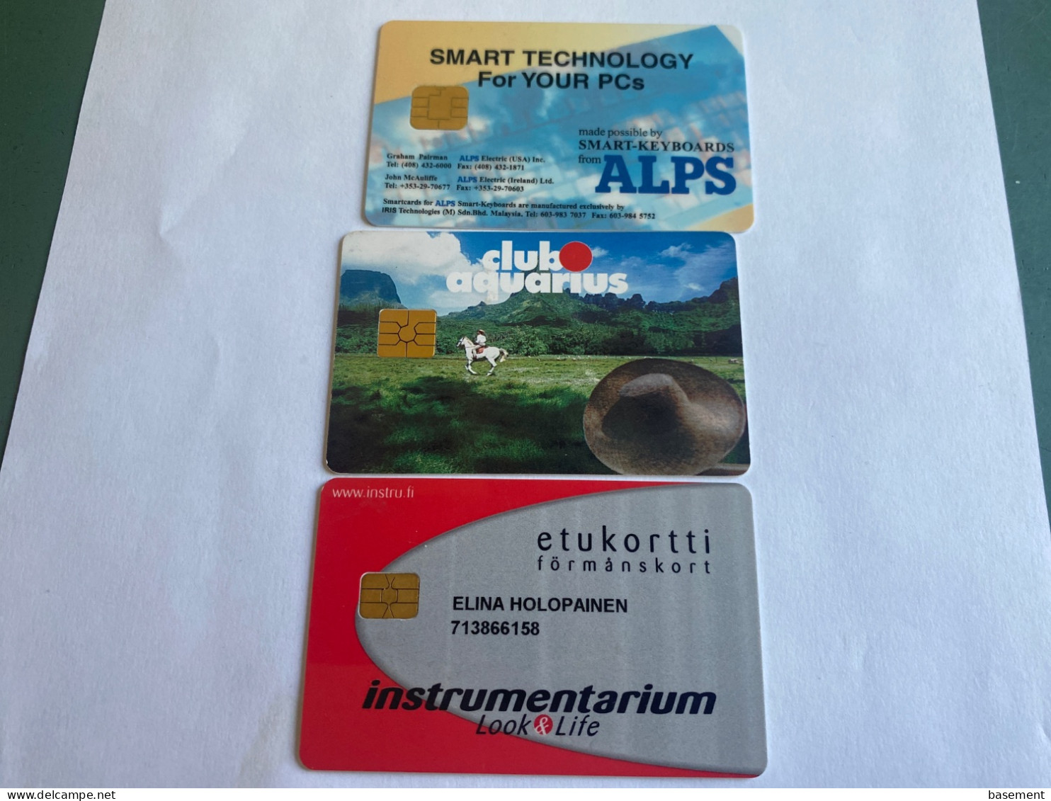 - 5 - 3 Different Chip Cards Smart Cards - Autres & Non Classés
