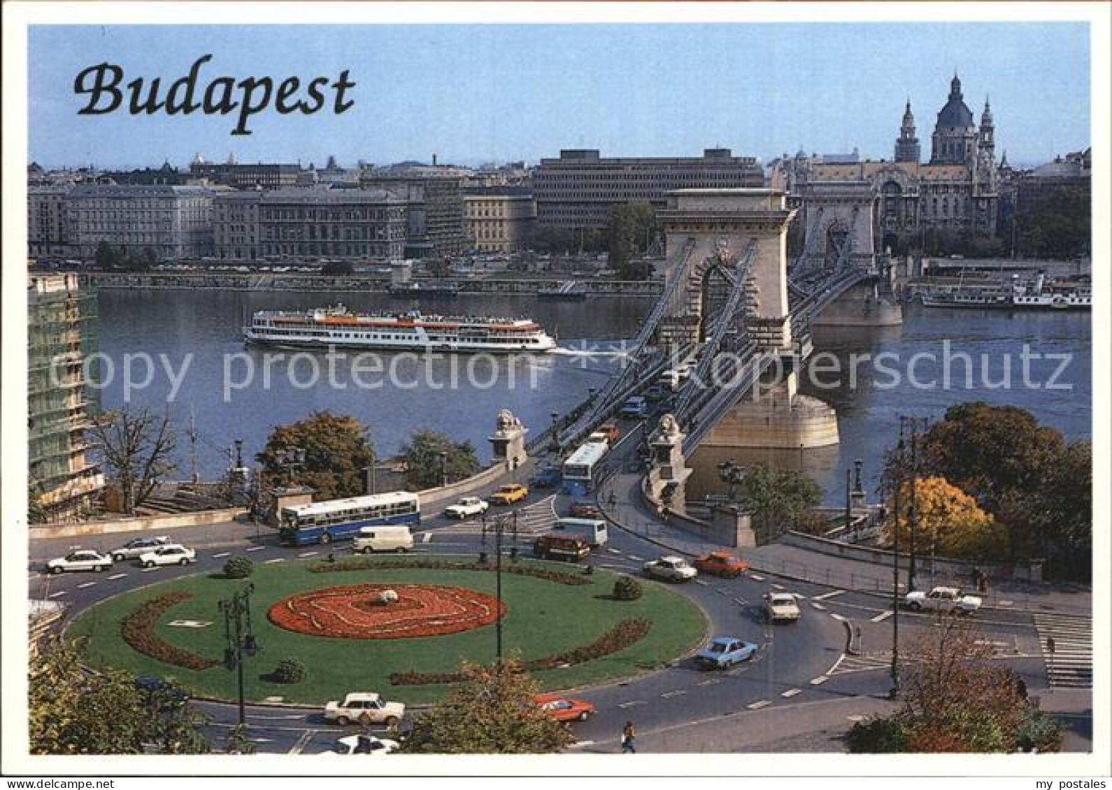 72597199 Budapest Panorama Loewenbruecke Budapest - Hongrie