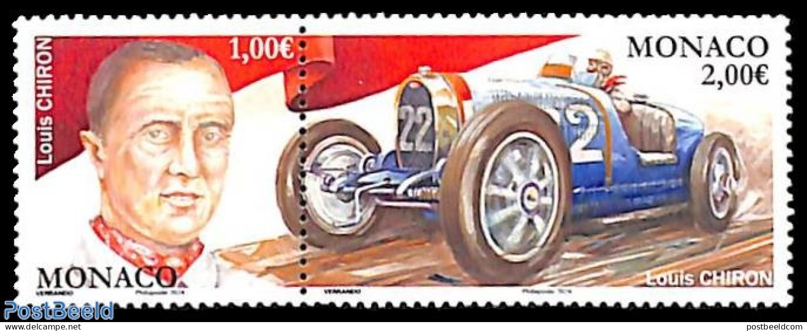 Monaco 2024 Louis Chiron 2v [:], Mint NH, Sport - Transport - Autosports - Automobiles - Unused Stamps