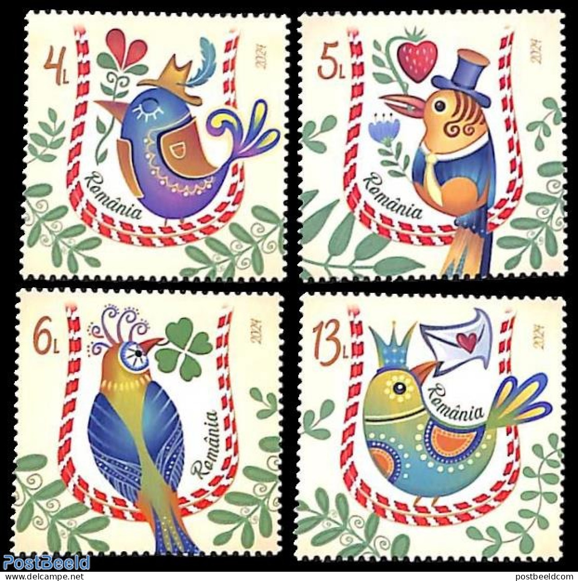 Romania 2024 Martisor Day 4v, Mint NH, Nature - Birds - Unused Stamps
