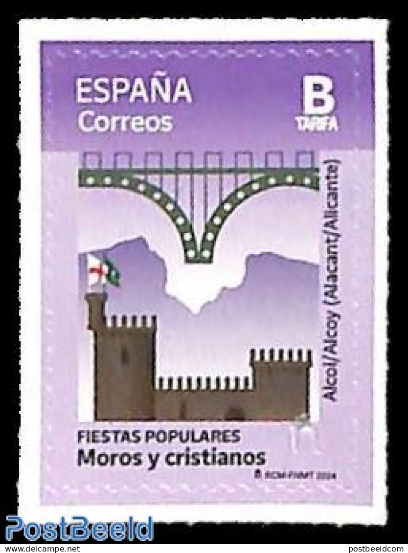 Spain 2024 Moros Y Cristianos Festival 1v S-a, Mint NH, Art - Bridges And Tunnels - Unused Stamps