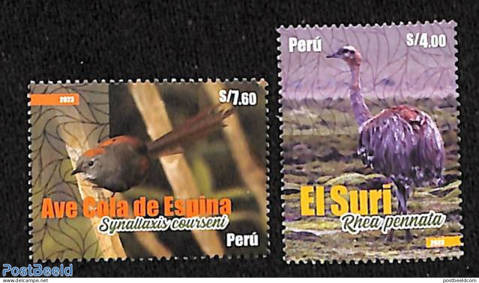 Peru 2023 Birds 2v, Mint NH, Nature - Birds - Autres & Non Classés