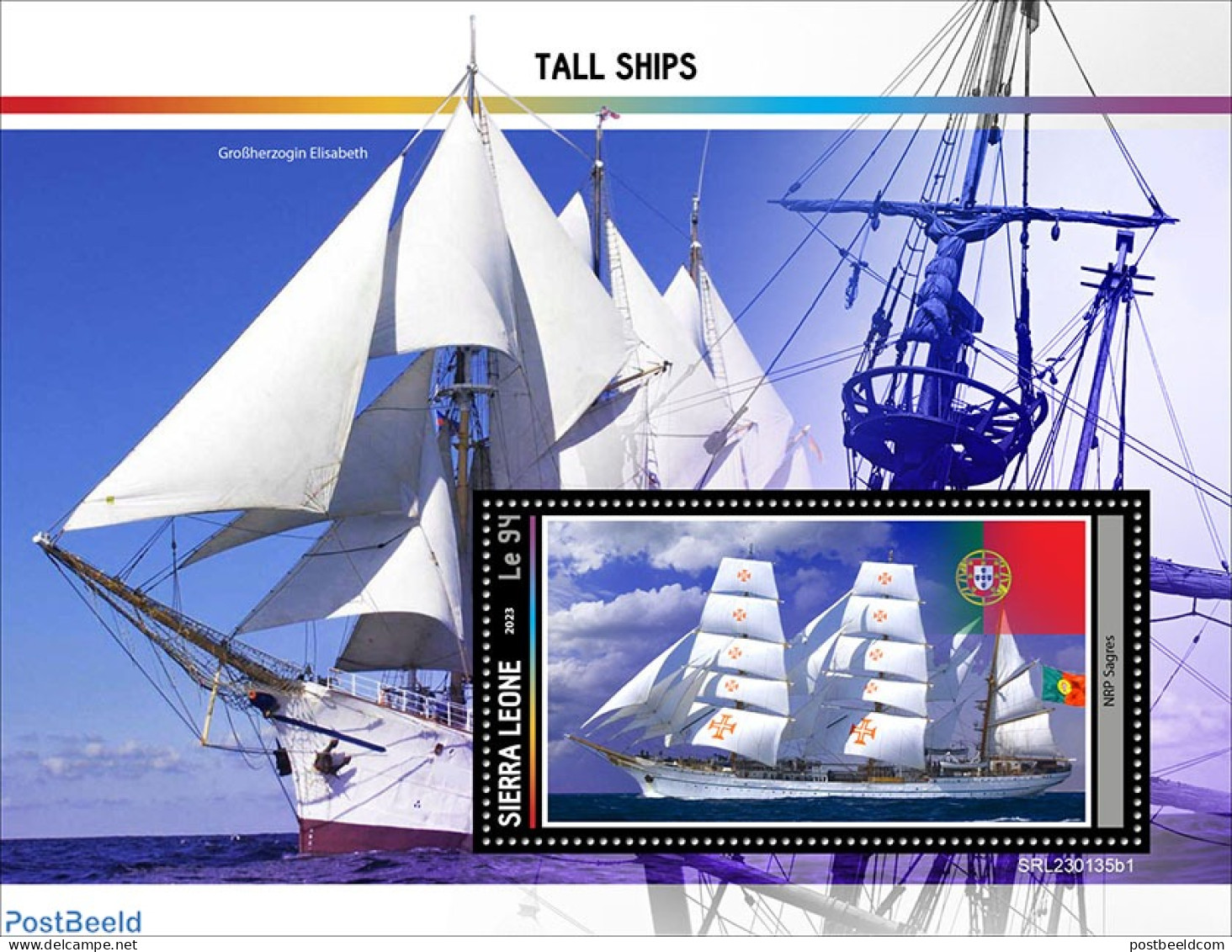 Sierra Leone 2023 Tall Ships , Mint NH, Transport - Ships And Boats - Bateaux