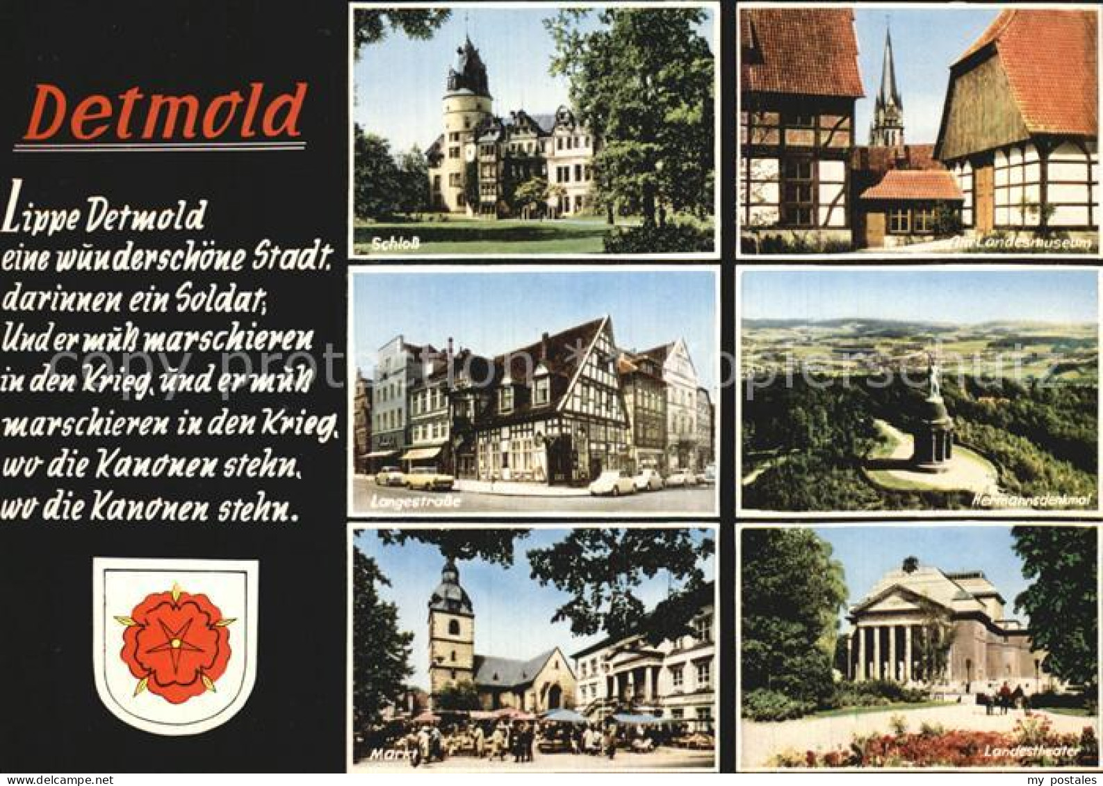72596763 Detmold Langestrasse Schloss Markt Detmold - Detmold