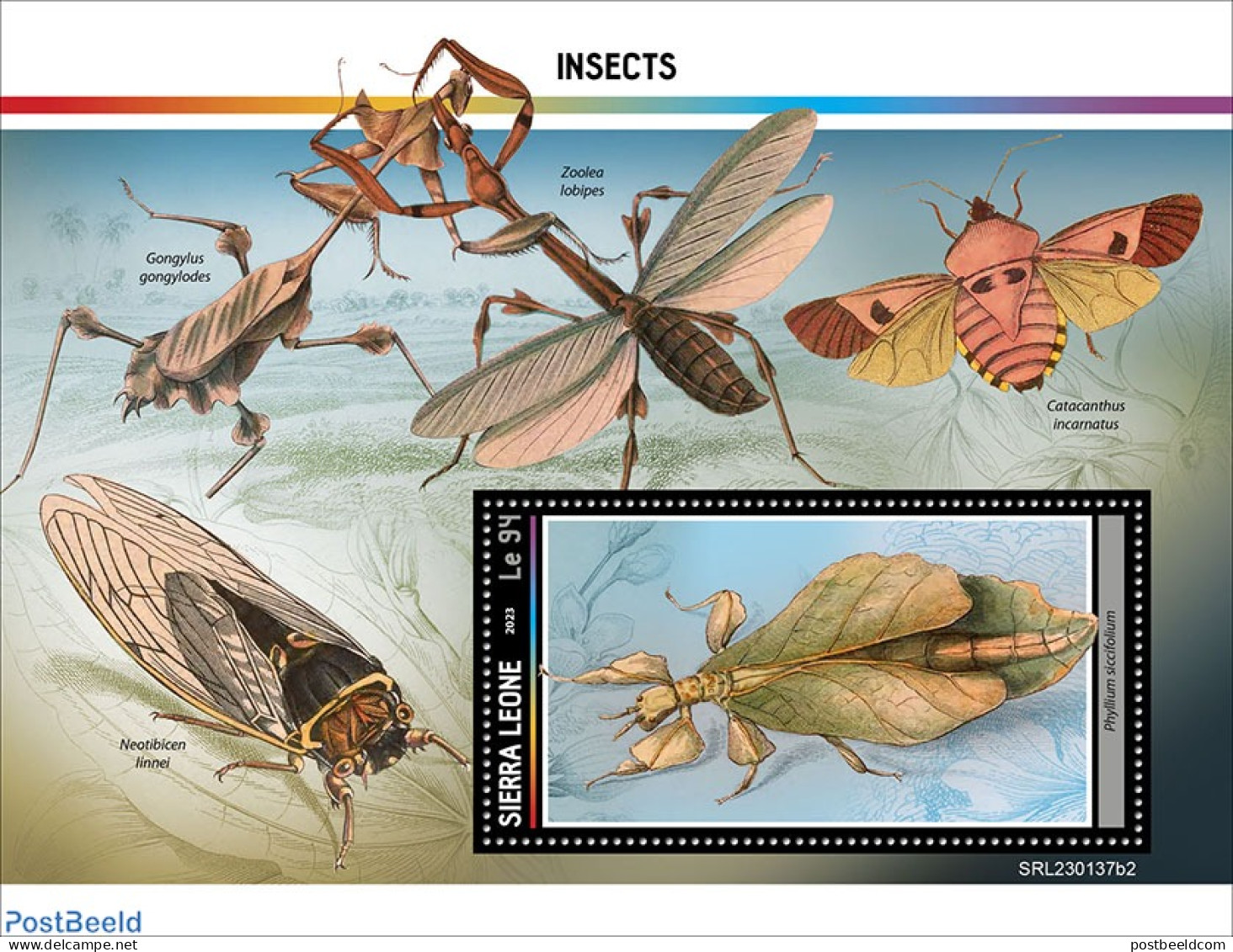 Sierra Leone 2023 Insects, Mint NH, Nature - Insects - Autres & Non Classés
